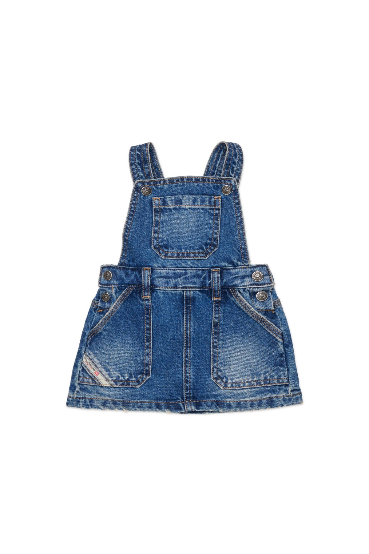Salopette courte en denim