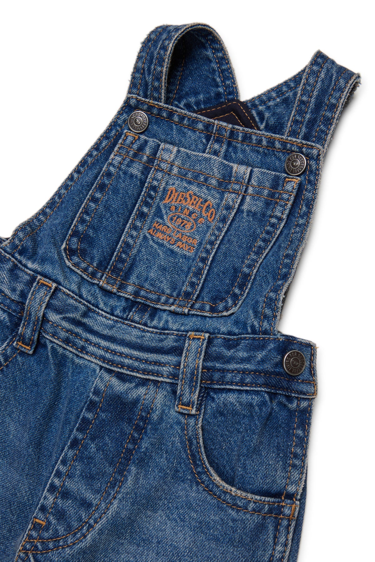 Salopette en denim avec logo