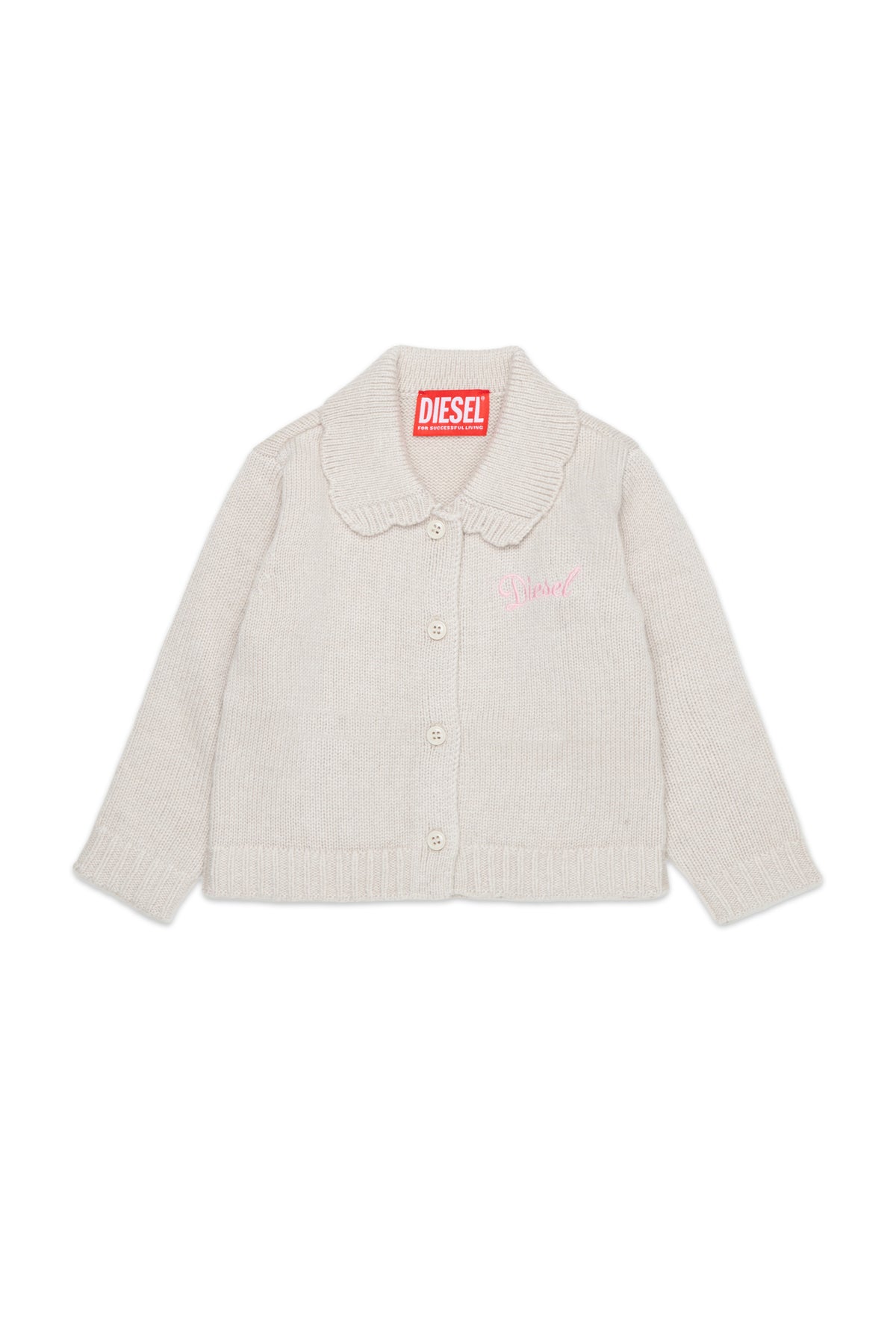 Knitted cardigan with logo