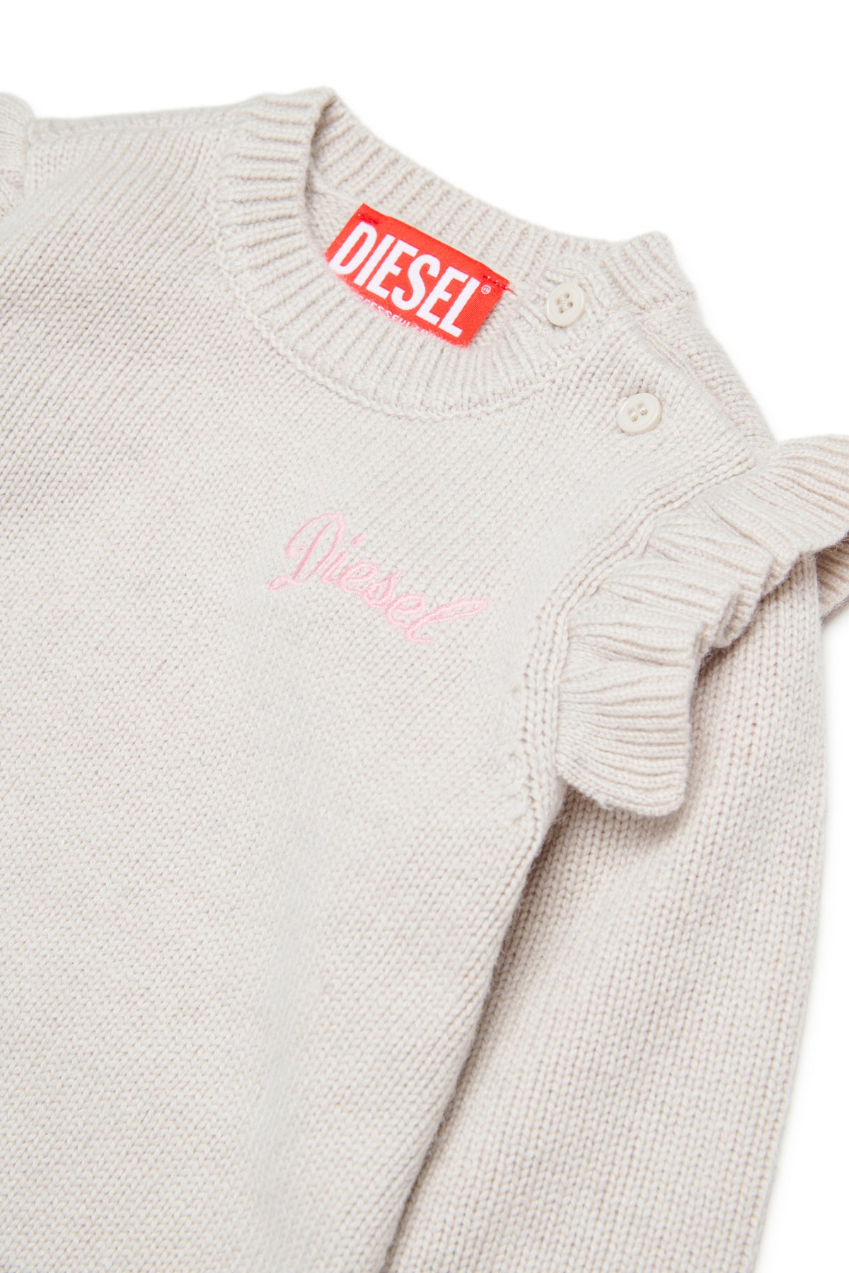 Robe en maille avec logo brodé
