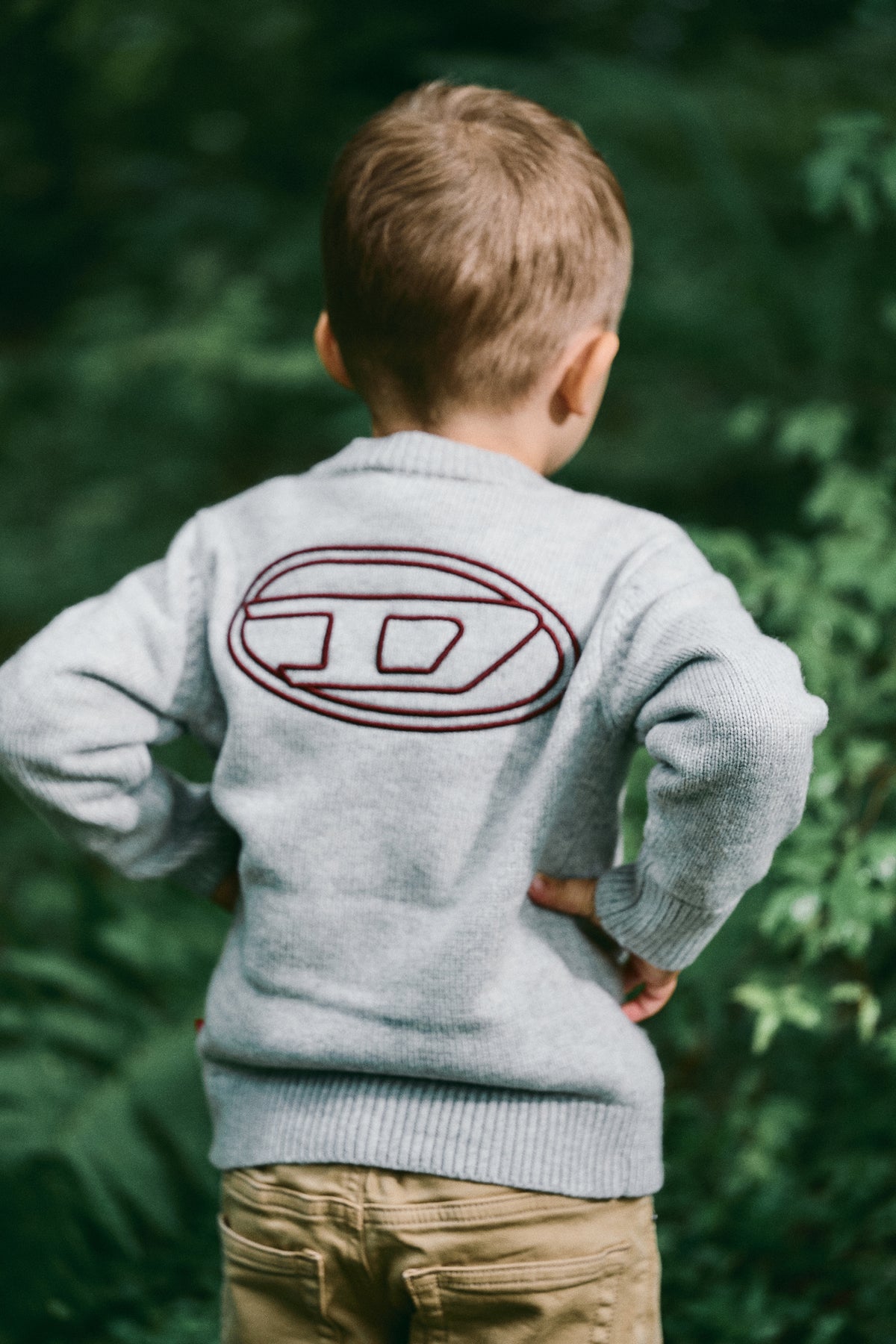 Cardigan avec logo au dos