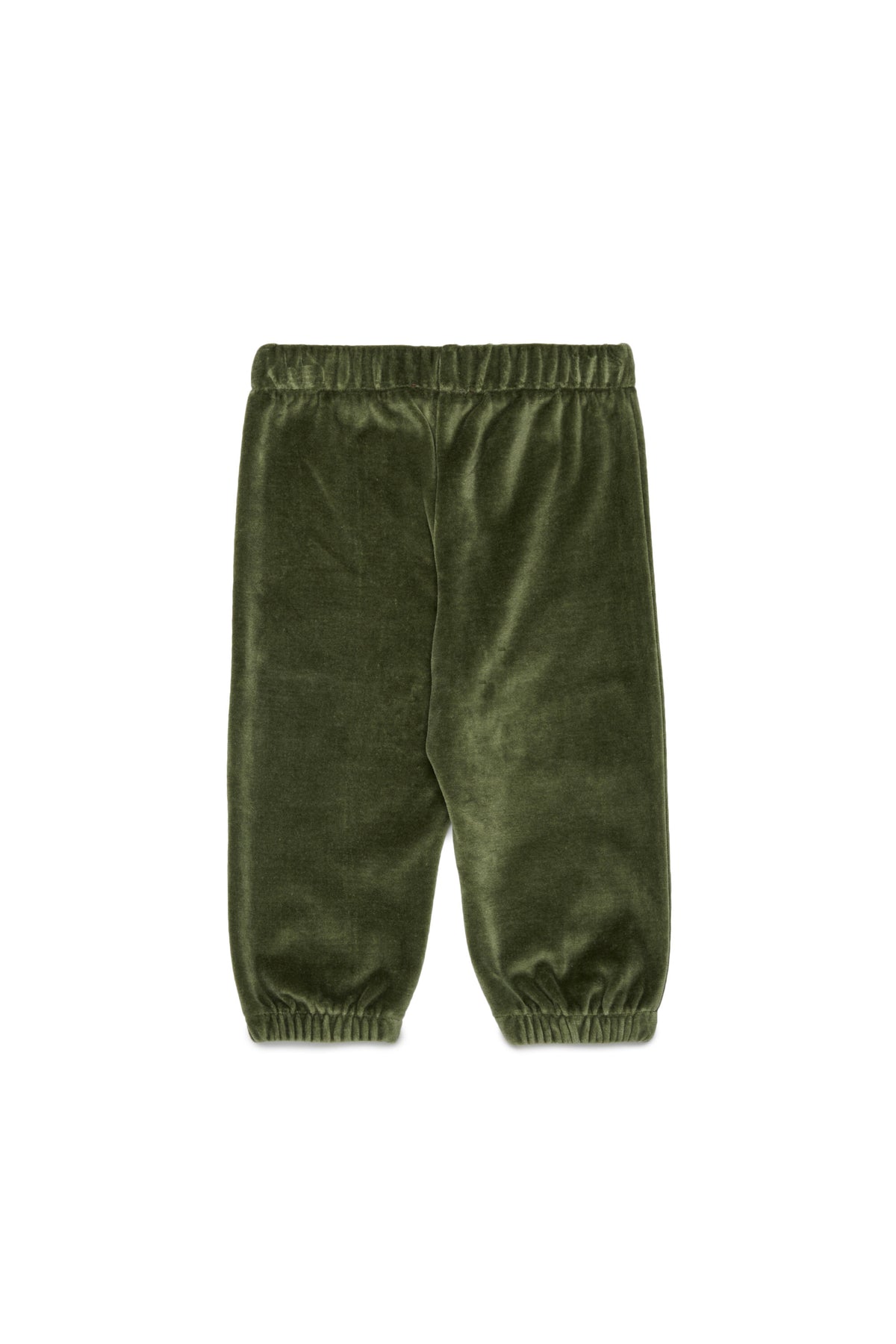 Velour pants with logo