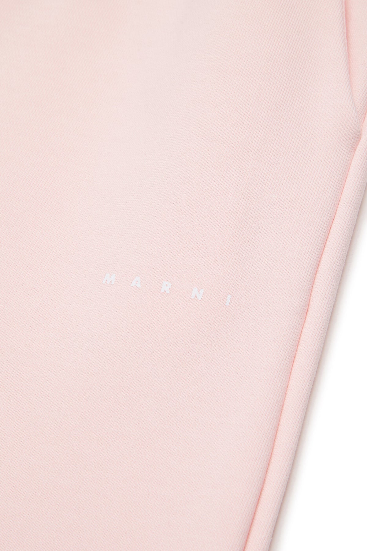 Branded fleece wide-leg pants