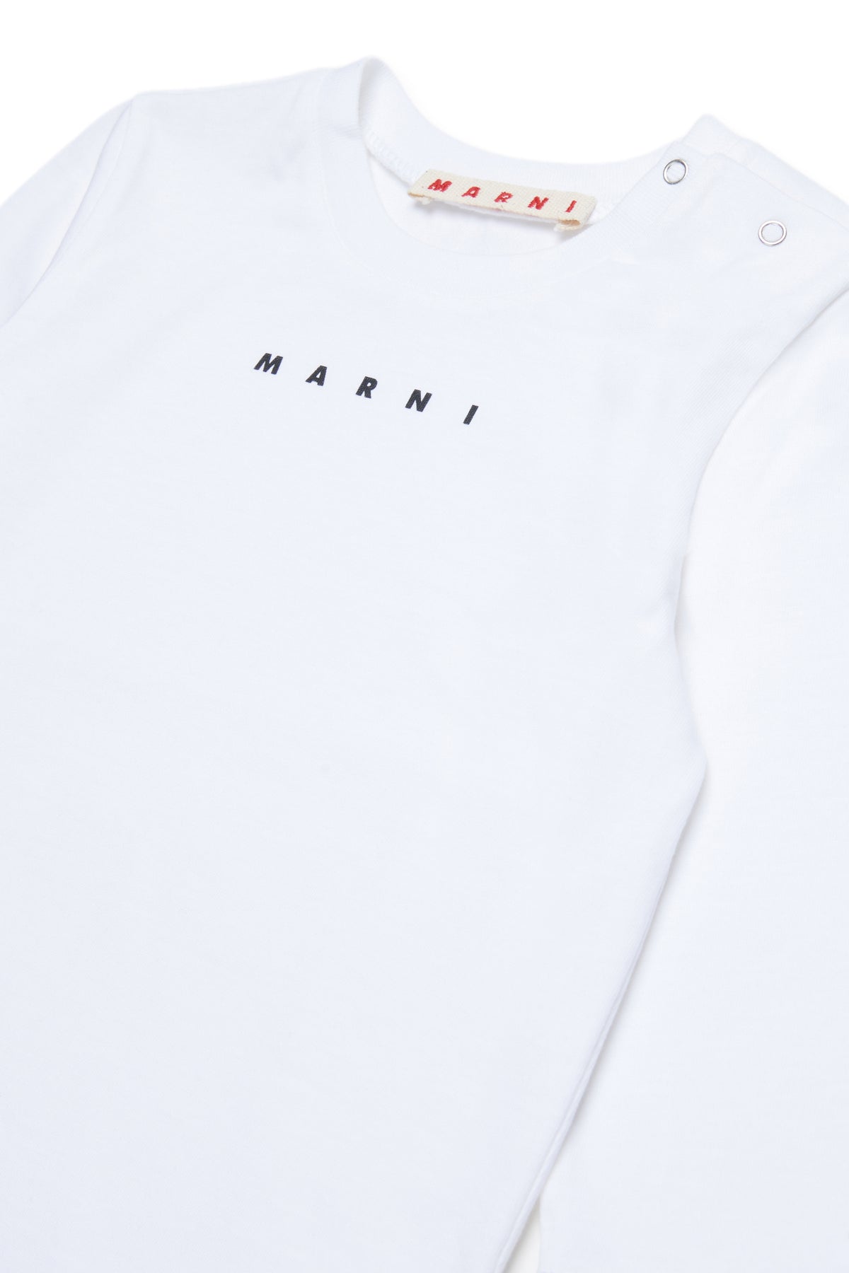 Camiseta de manga larga de jersey con logotipo