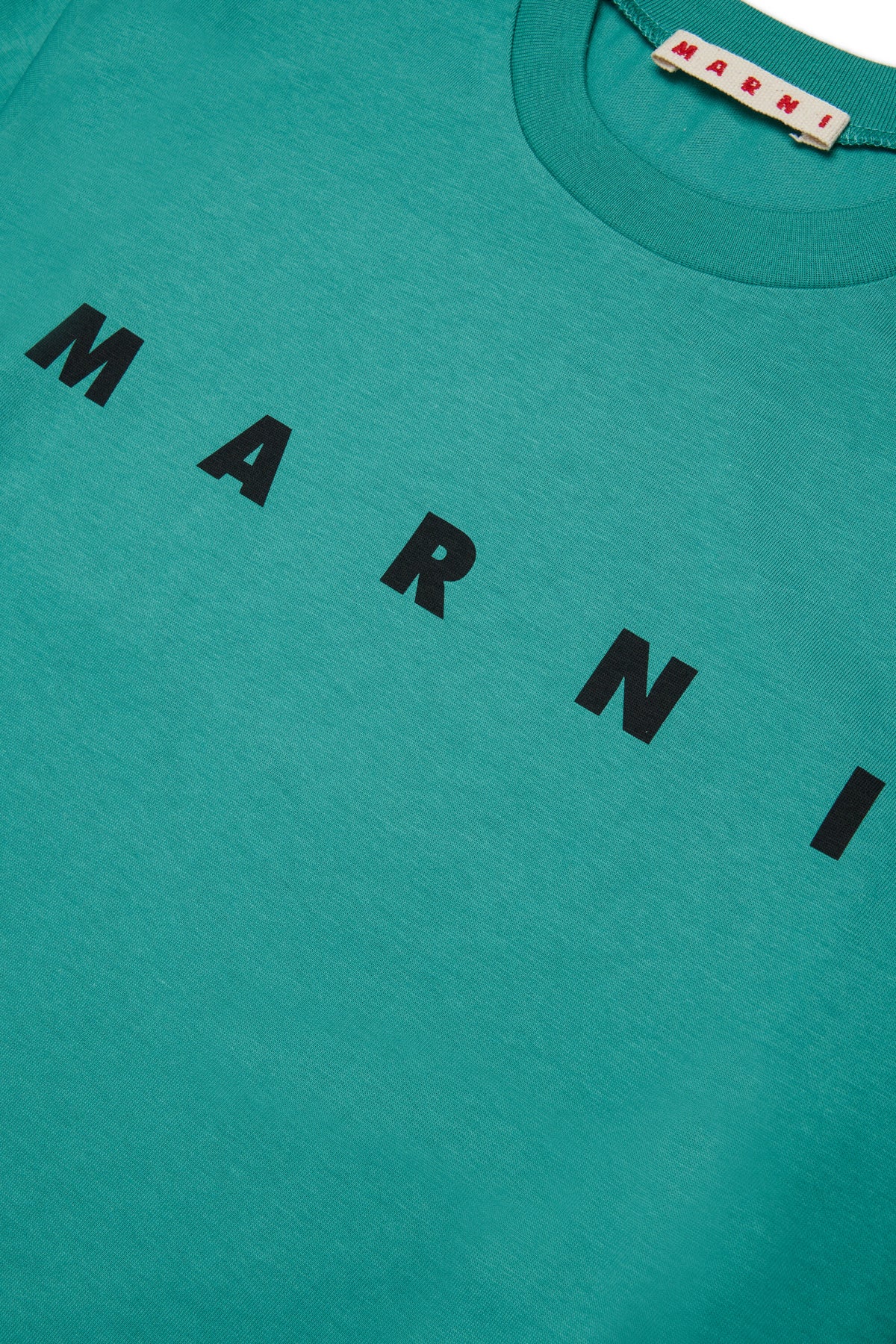 T-shirt en jersey à manches longues avec logo Marni