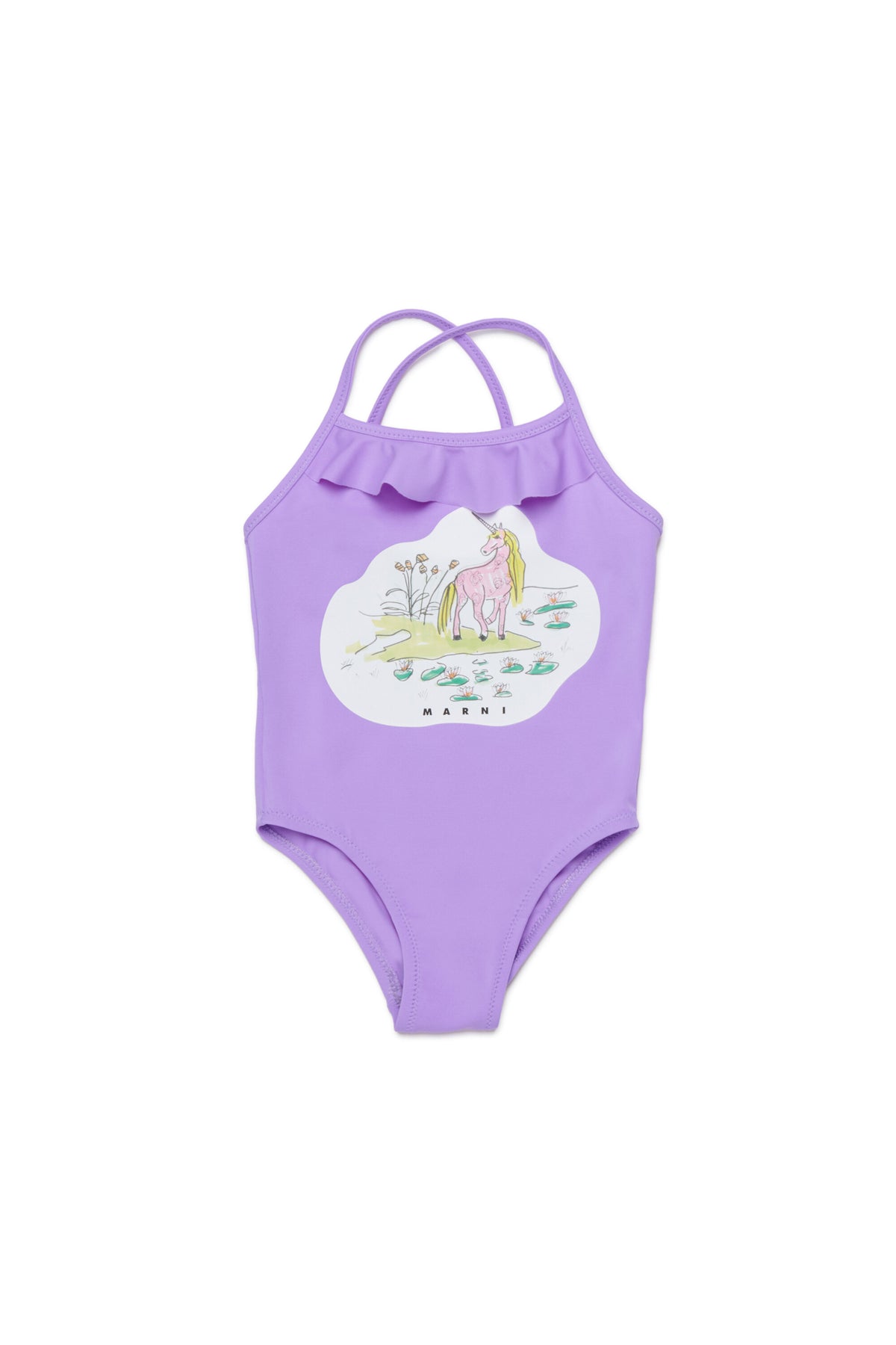 Maillot de bain une pièce avec logo imprimé
