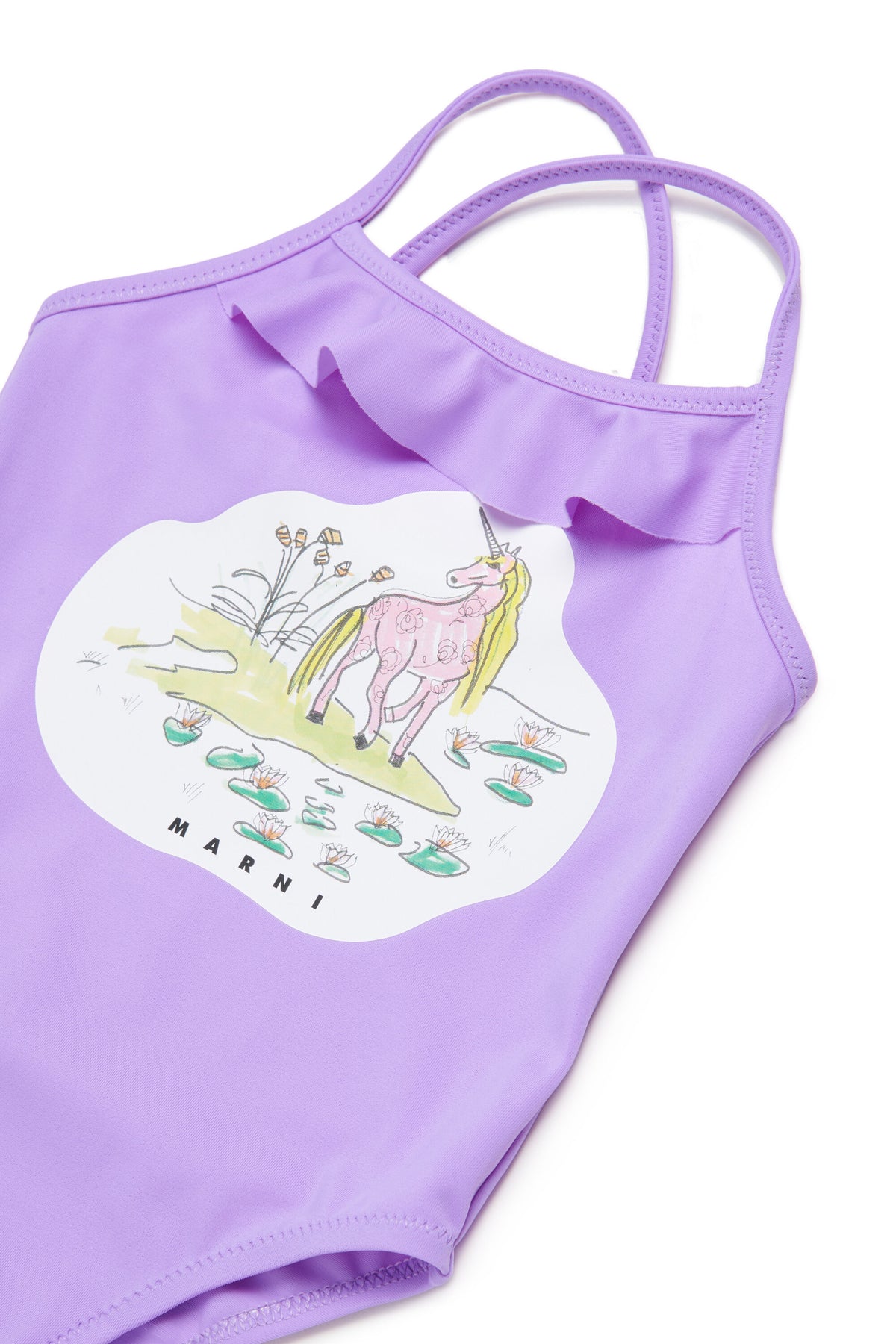 Maillot de bain une pièce avec logo imprimé