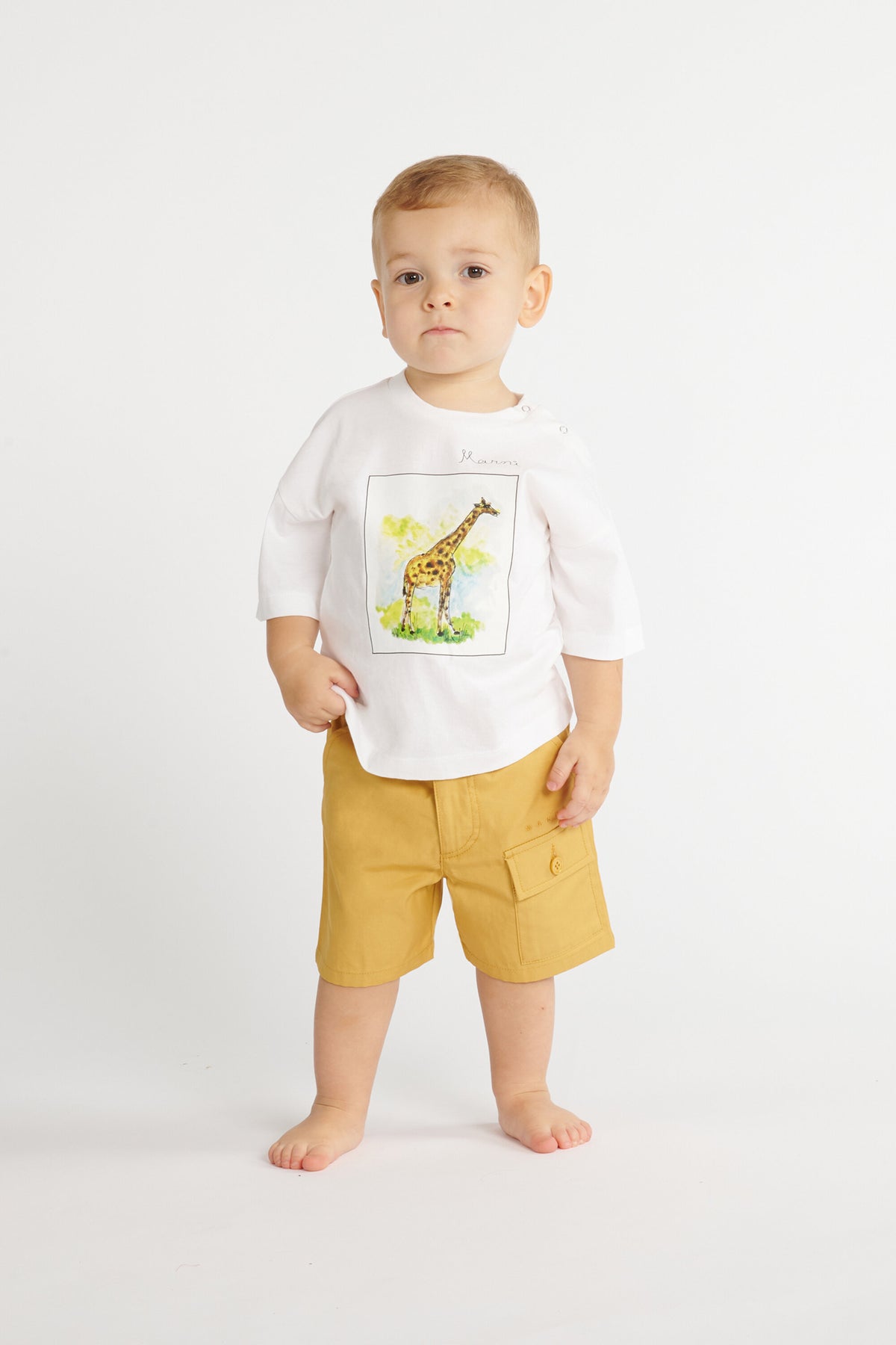 Cargo shorts with logo