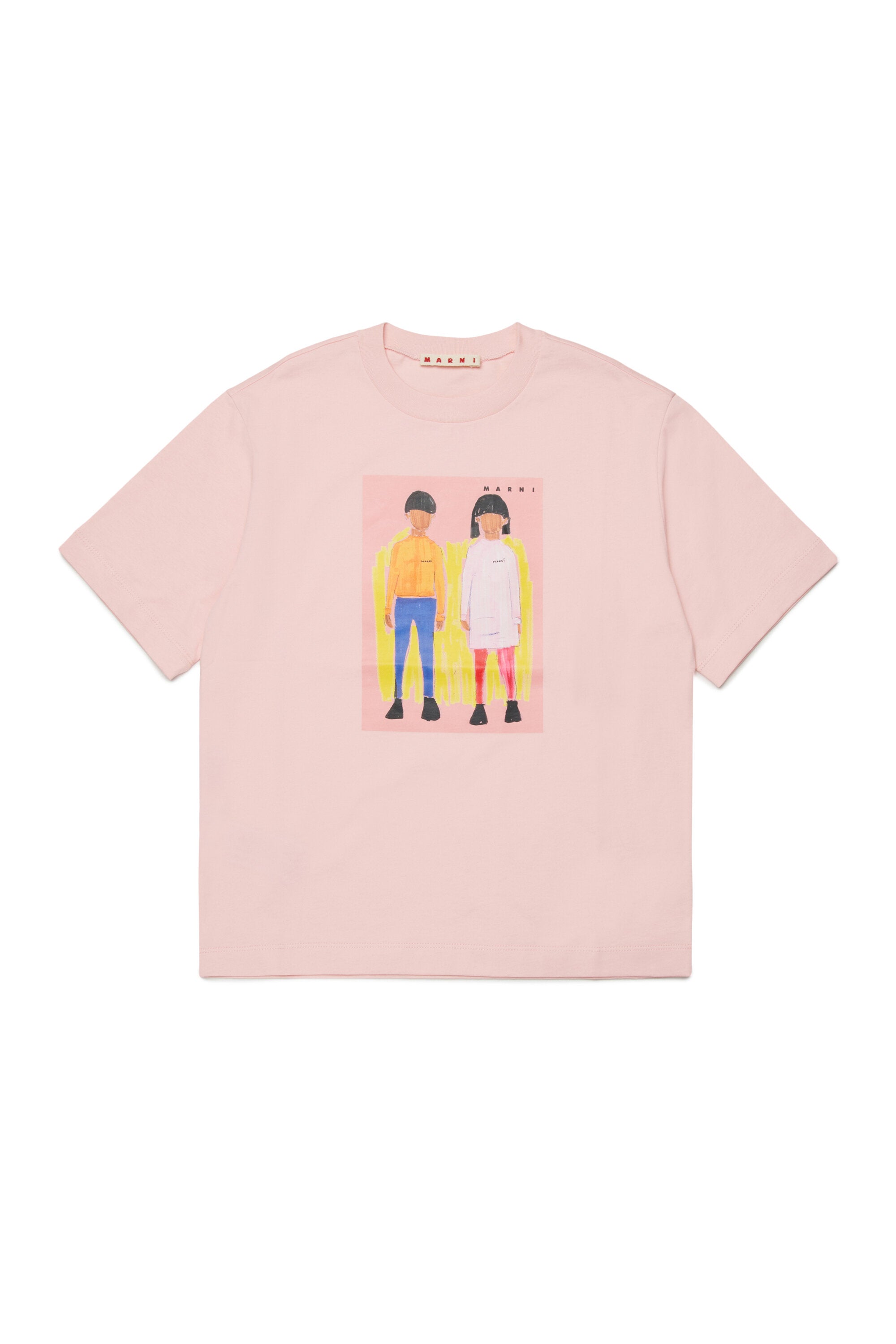 Camiseta con estampado ilustrado en la parte delantera