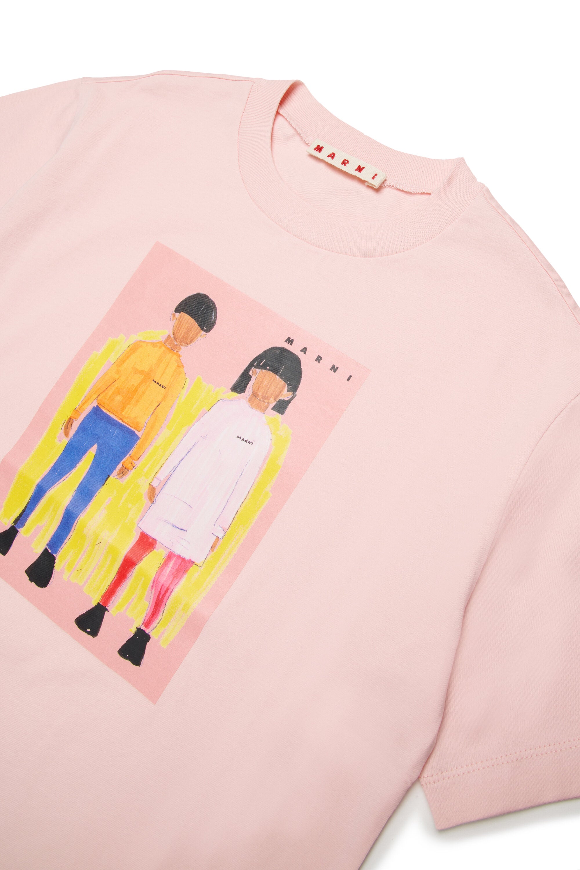 Camiseta con estampado ilustrado en la parte delantera