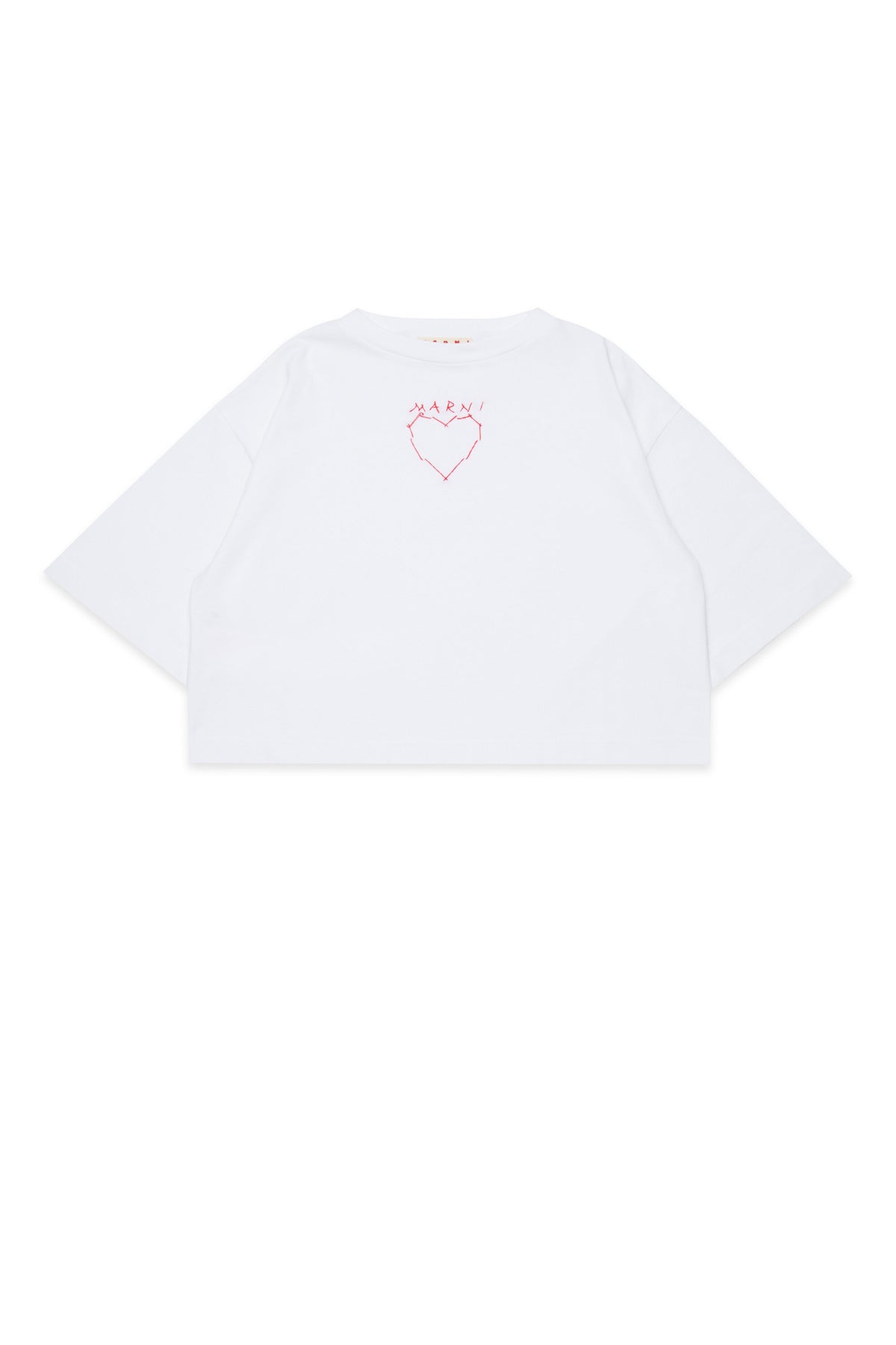 T-shirt avec broderie cœur sur le devant