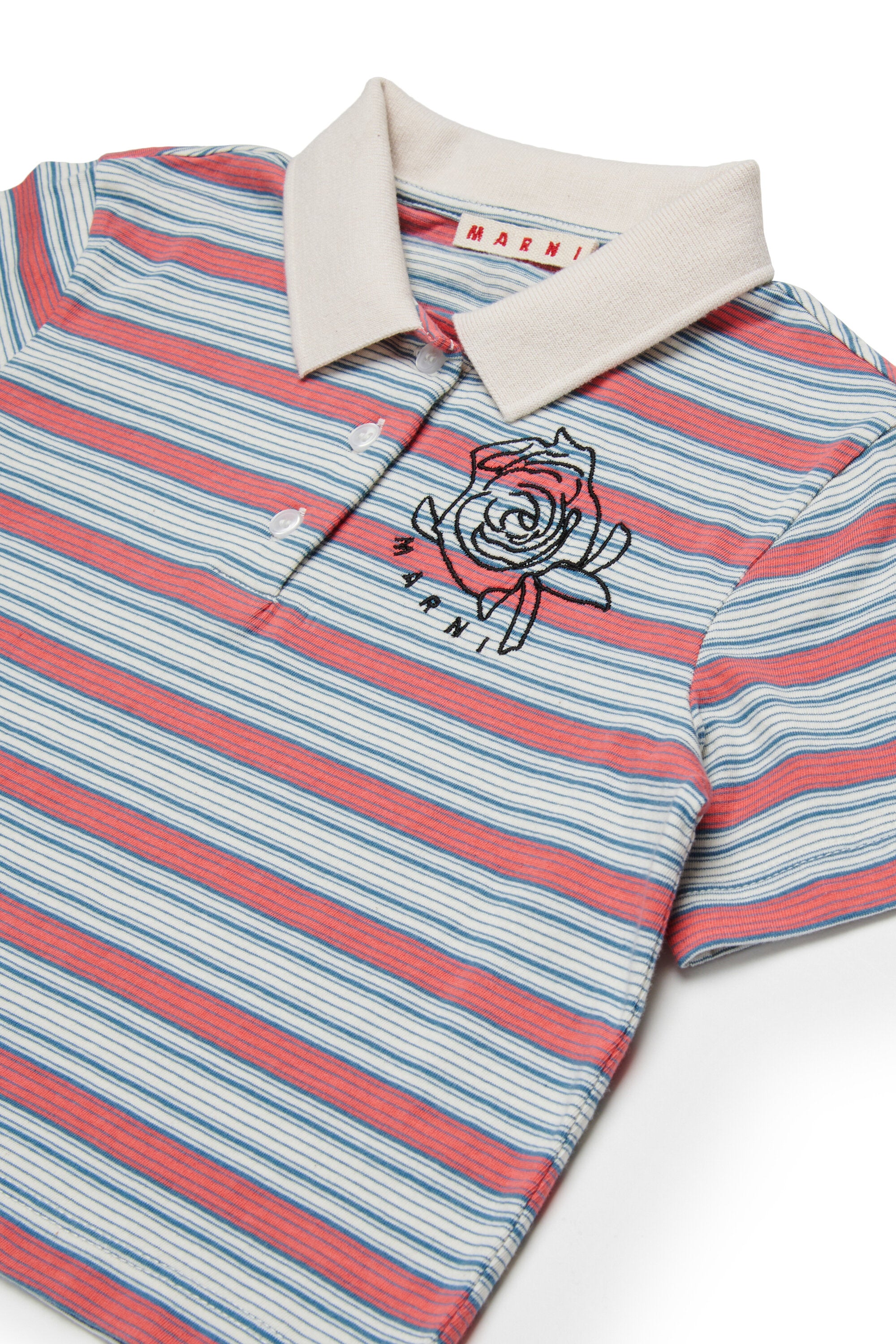 Polo rayée avec logo