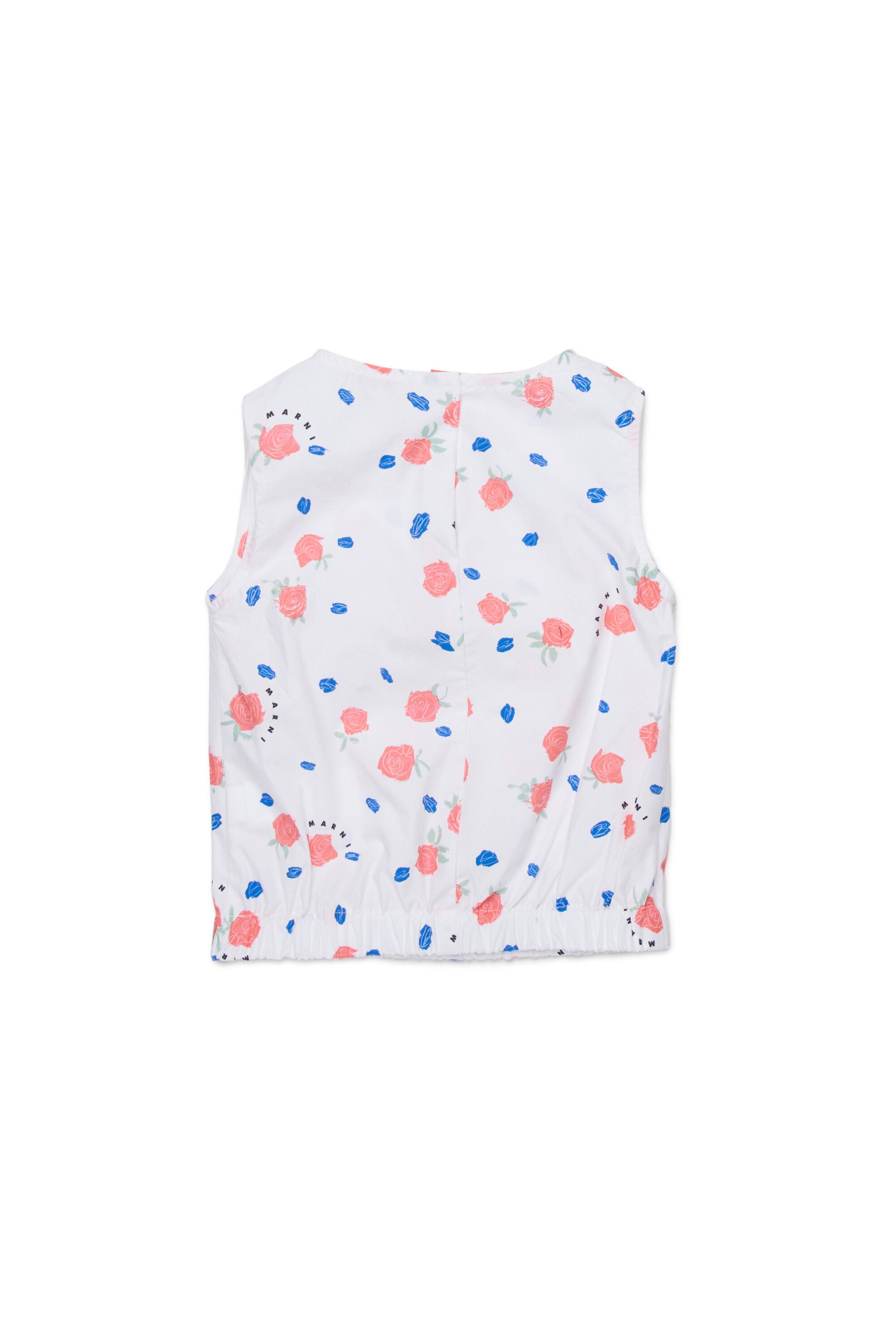 Chemise sans manches à volants