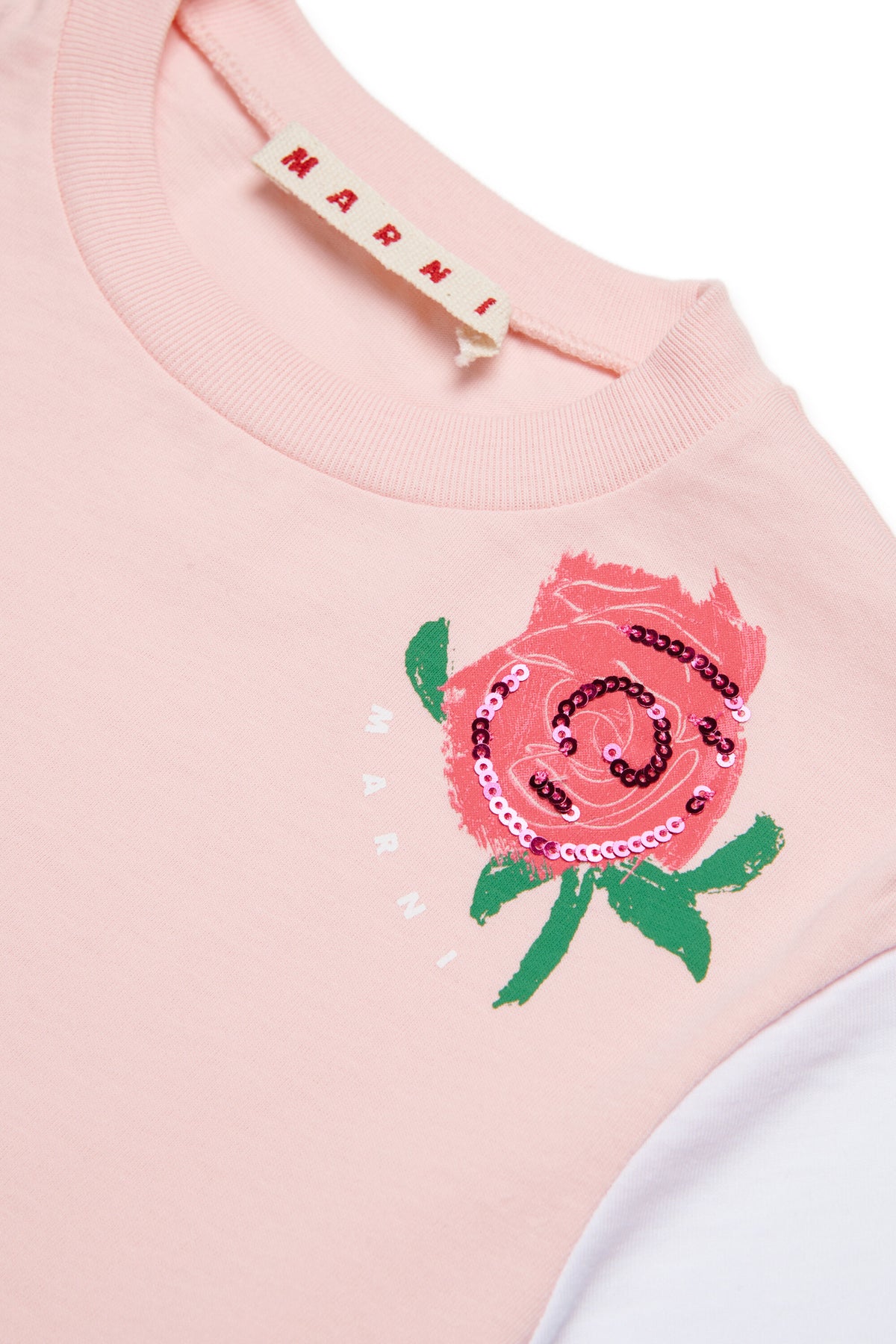 T-shirt avec imprimé et sequins