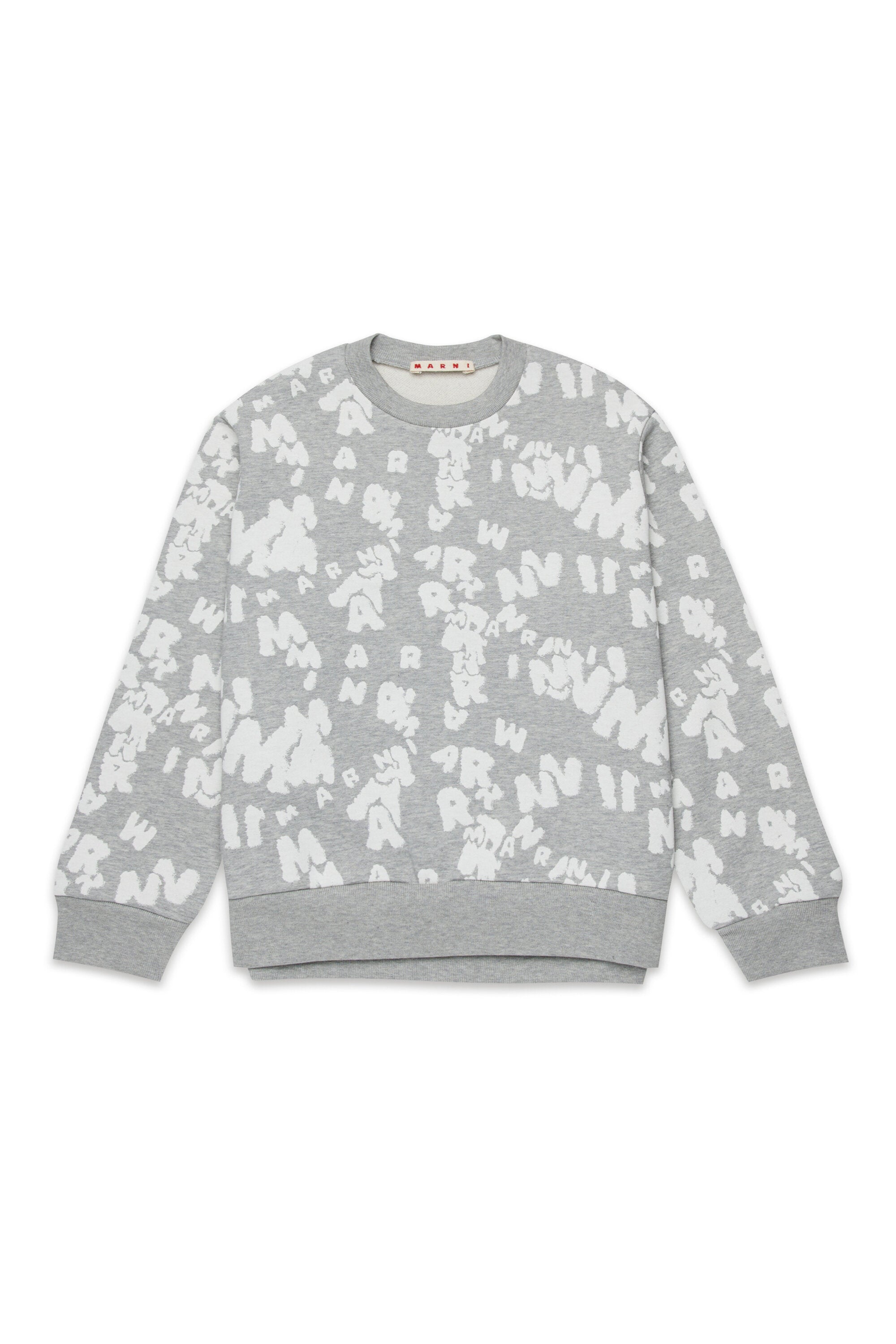 Sweat-shirt à col rond avec logo en all-over