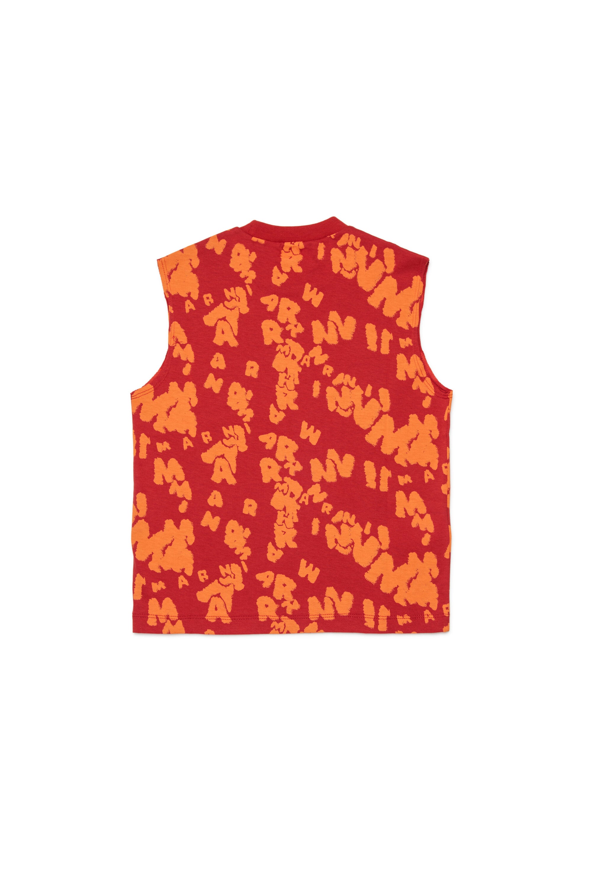 T-shirt sans manches avec logo allover