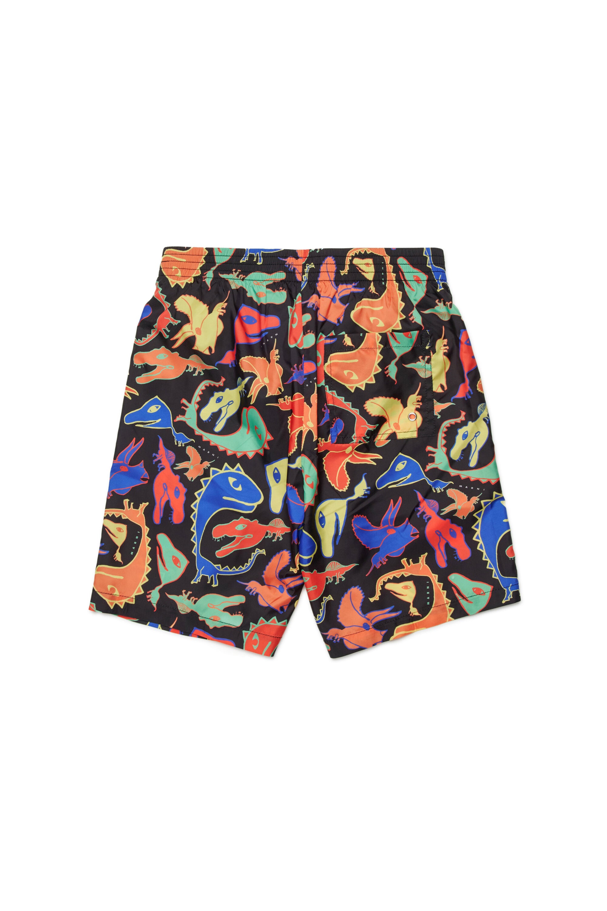 Bóxer de baño con estampado de dinosaurios multicolor
