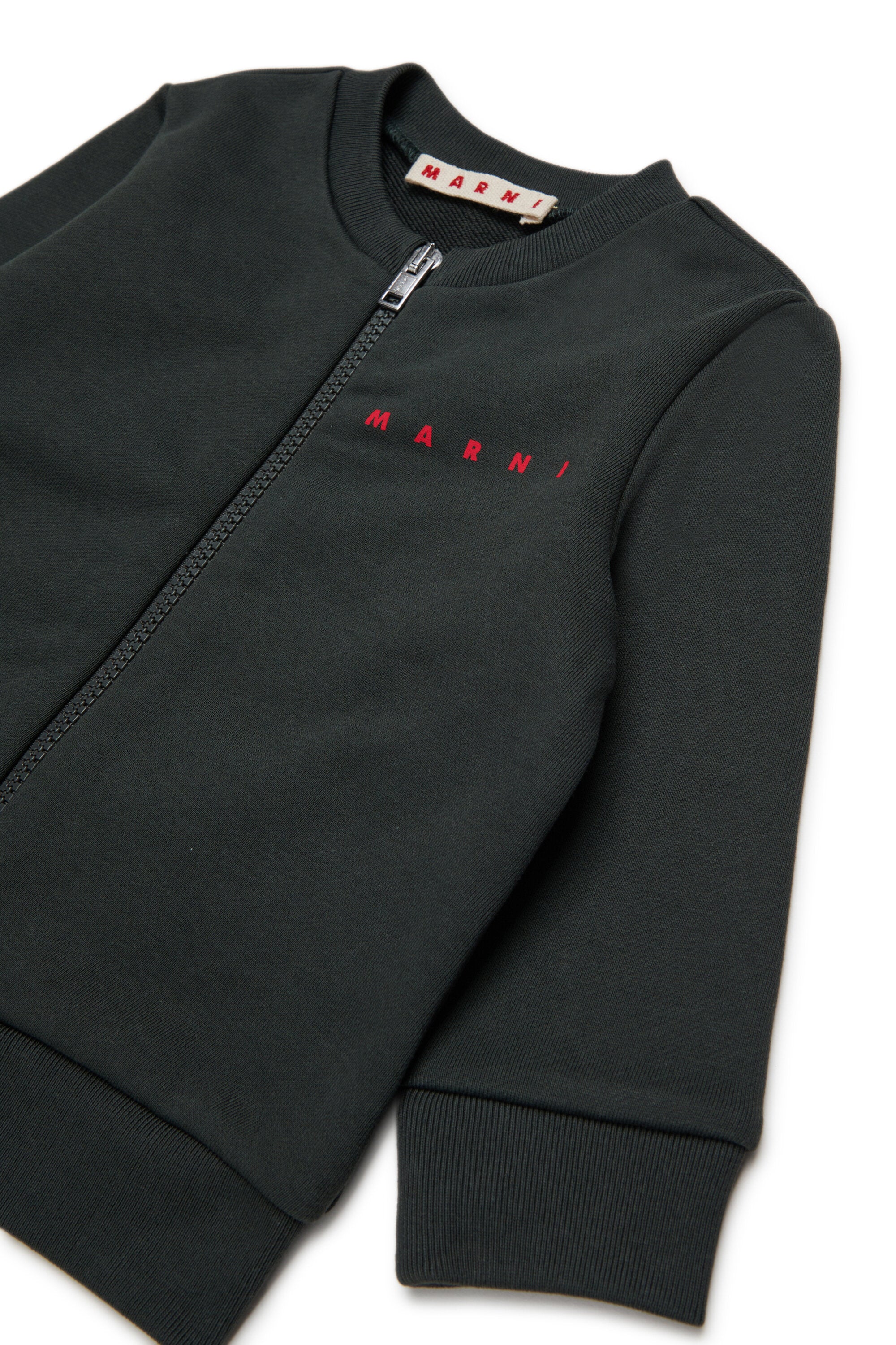 Sweat à fermeture zippée complète avec logo