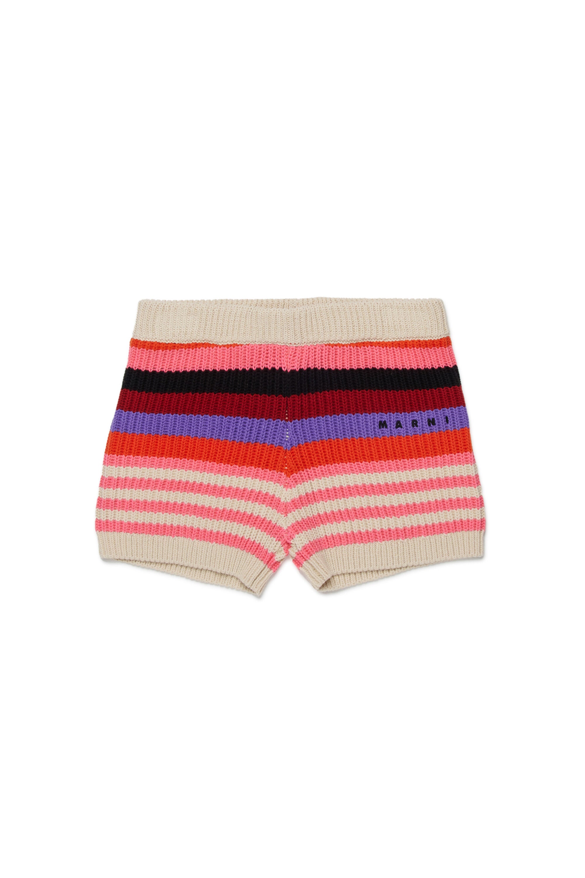 Short en maille avec logo