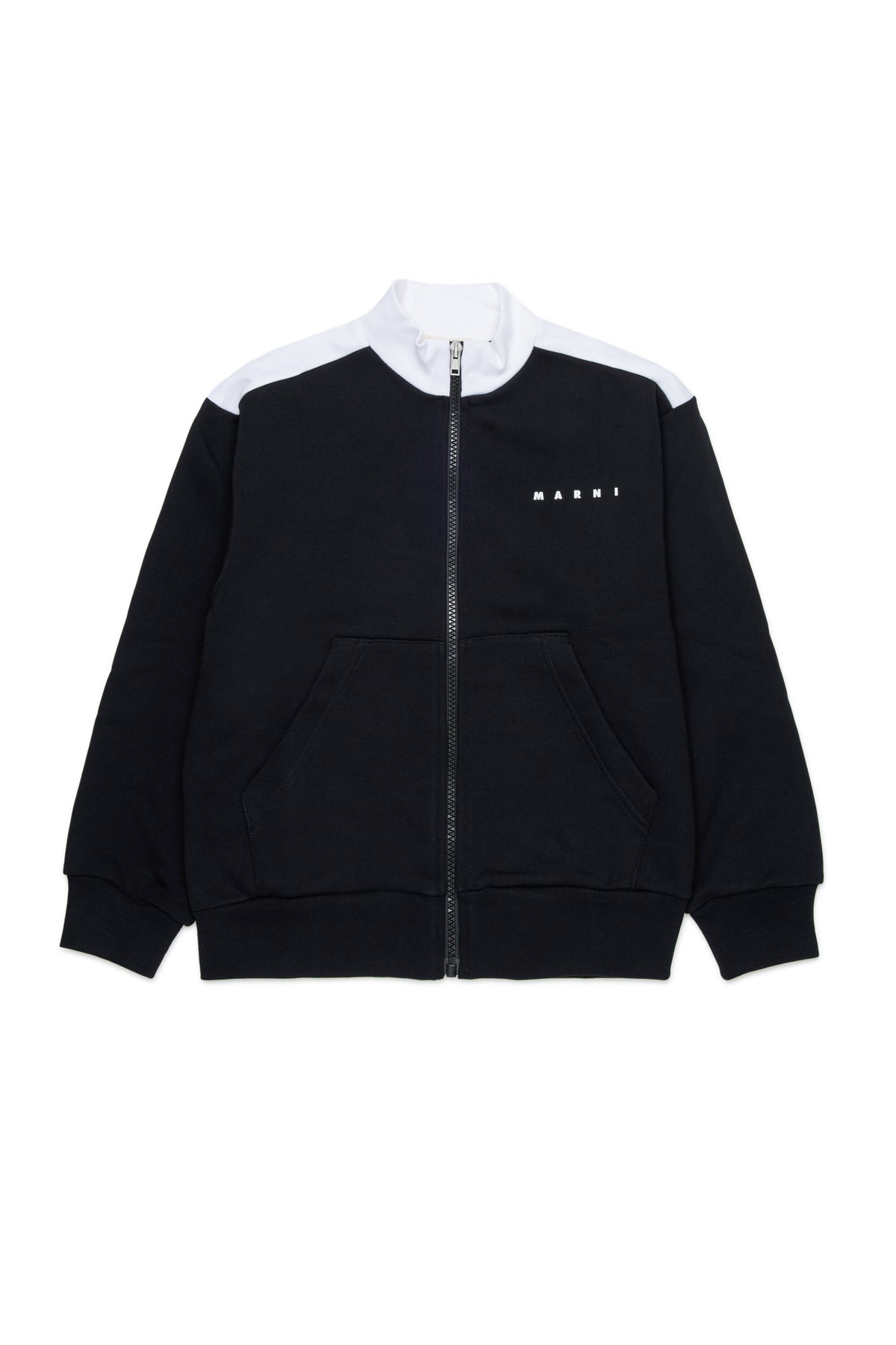 Sweat à fermeture zippée complète avec logo