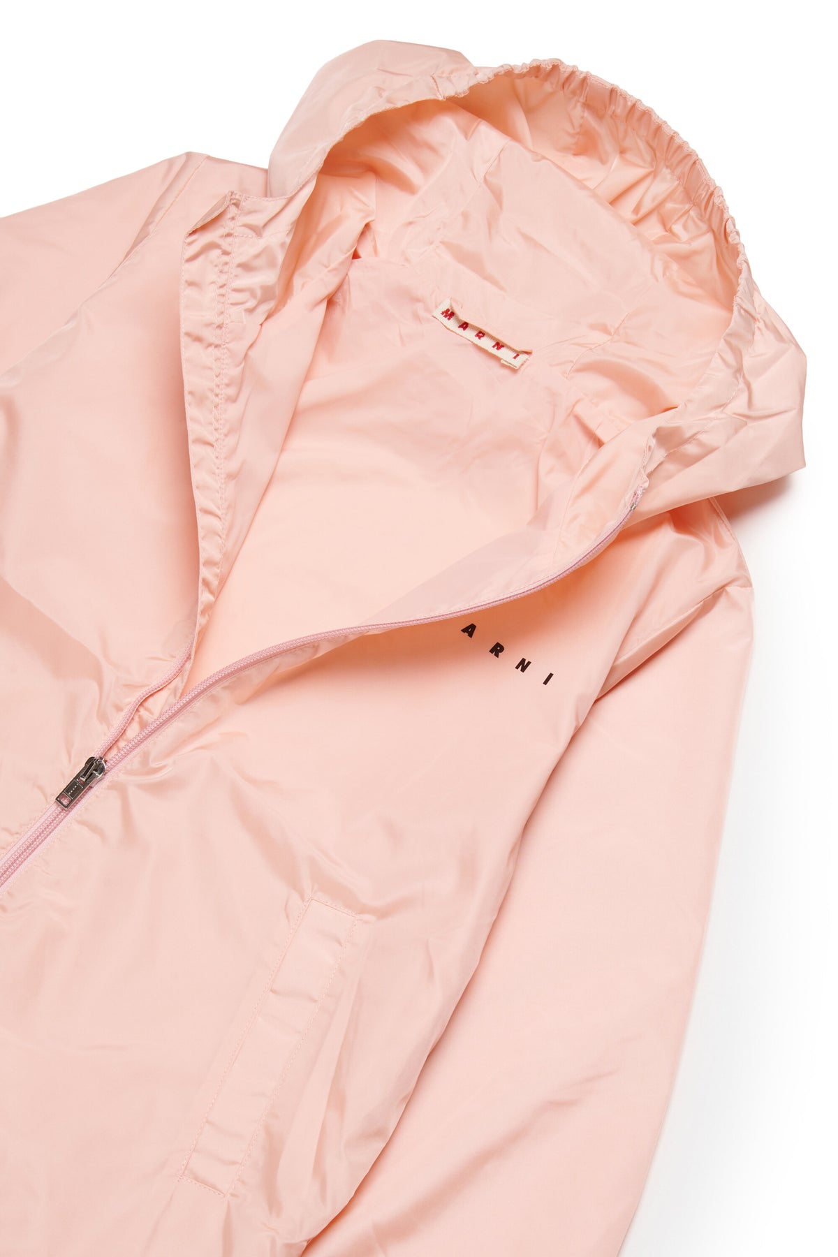 Windbreaker with printed logo