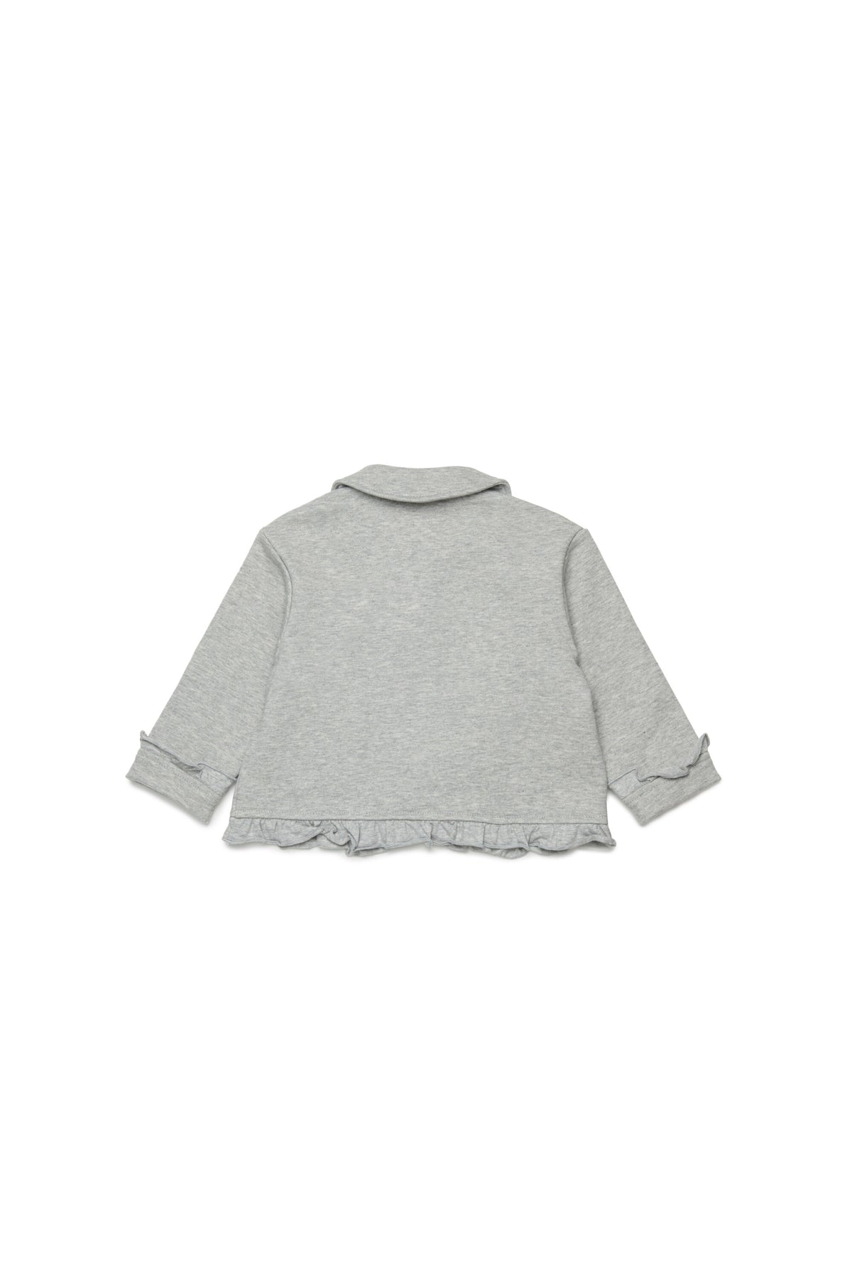 Chaqueta con volantes y logo