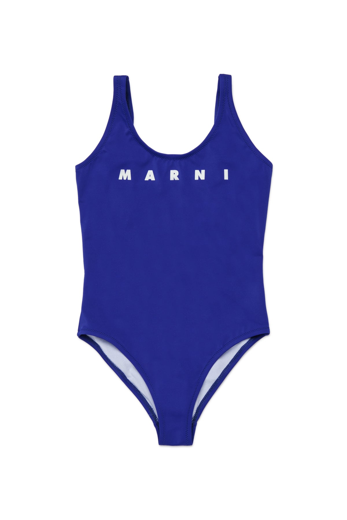 One-piece swimsuit with logo