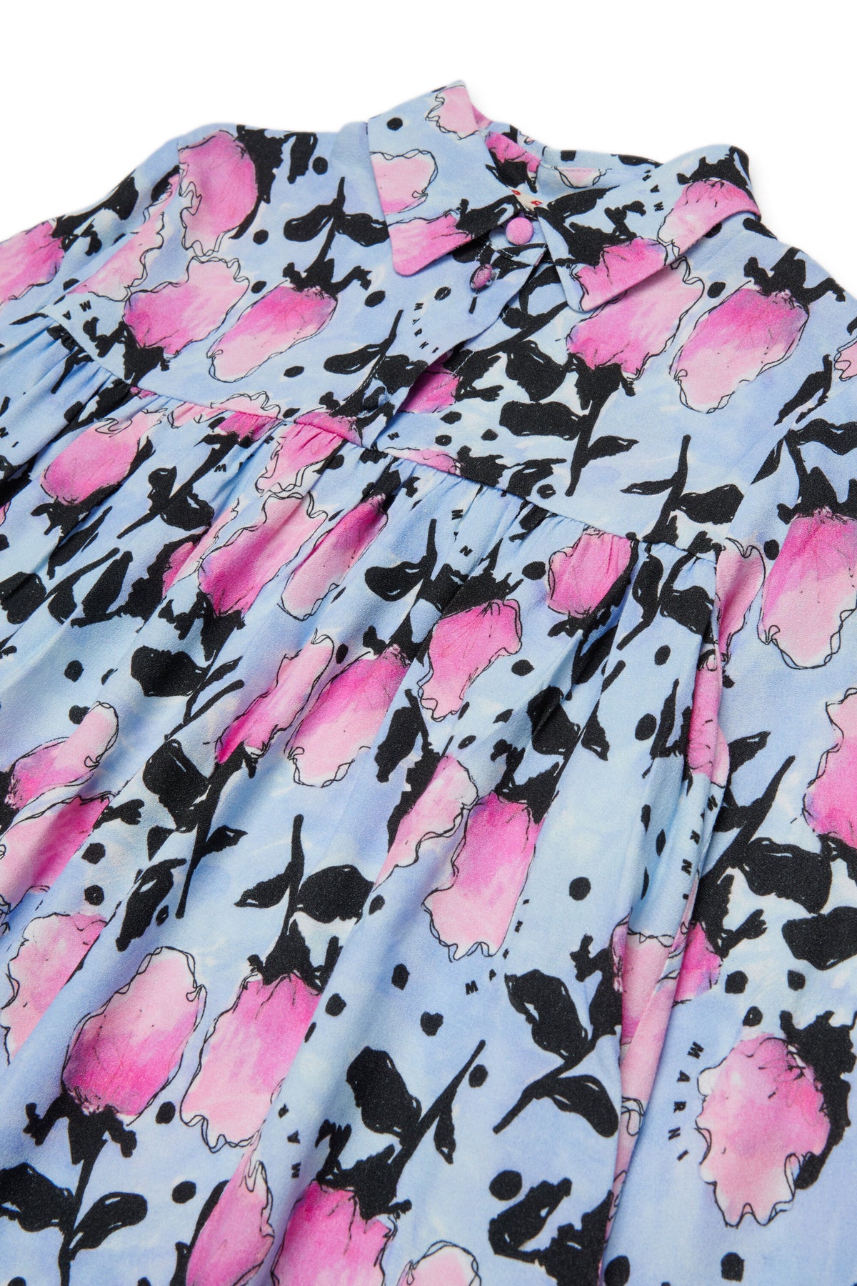 Chemise à motif fleuri à manches longues