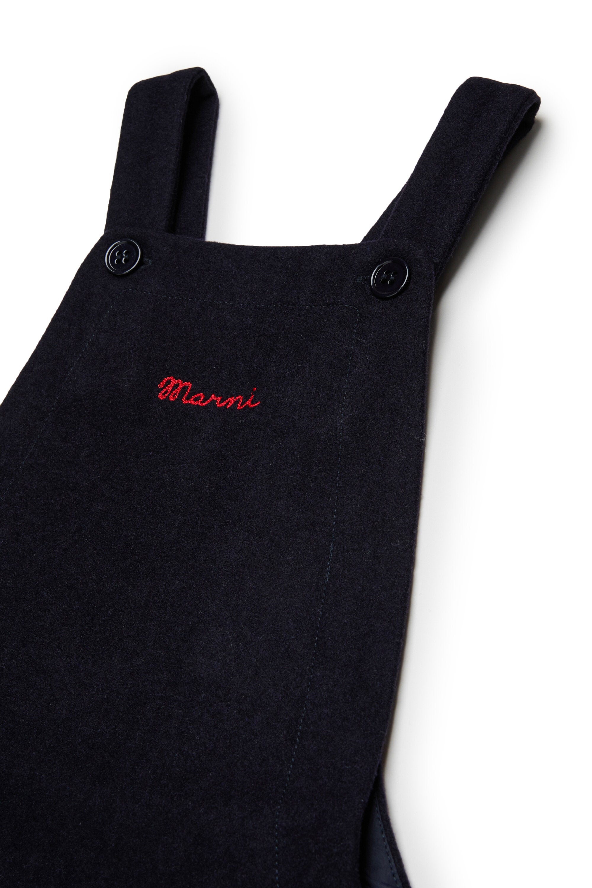 Dungaree dress with logo