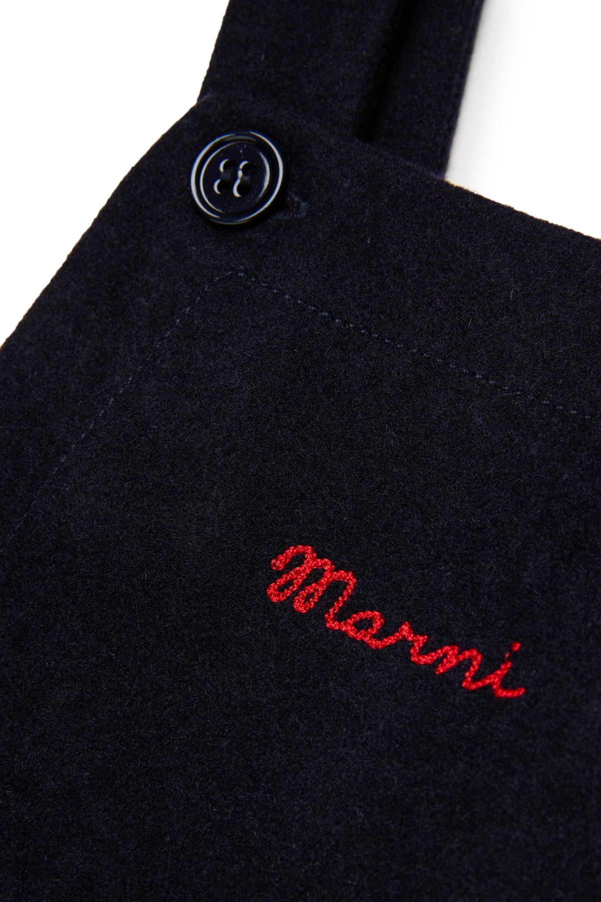 Dungaree dress with logo