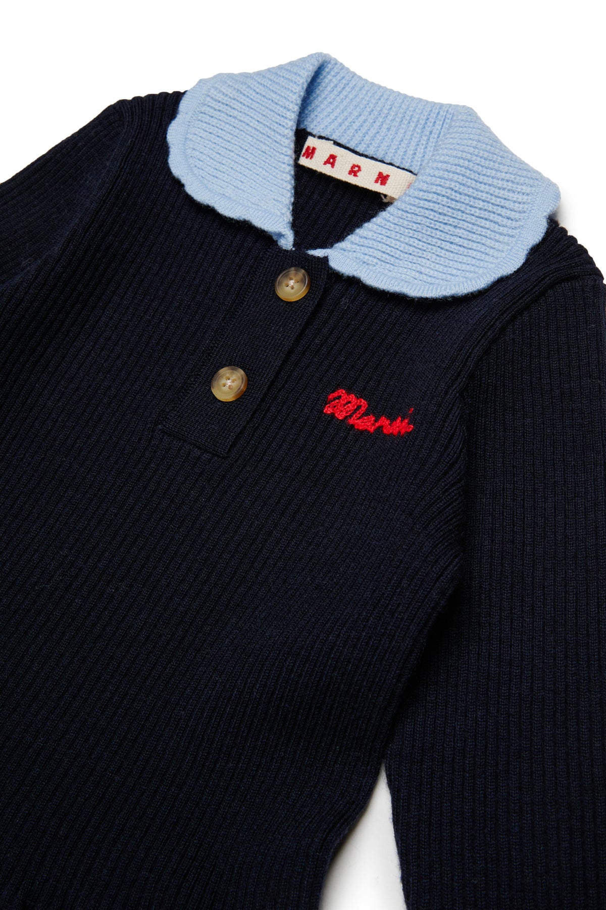 Vestido de punto con logo