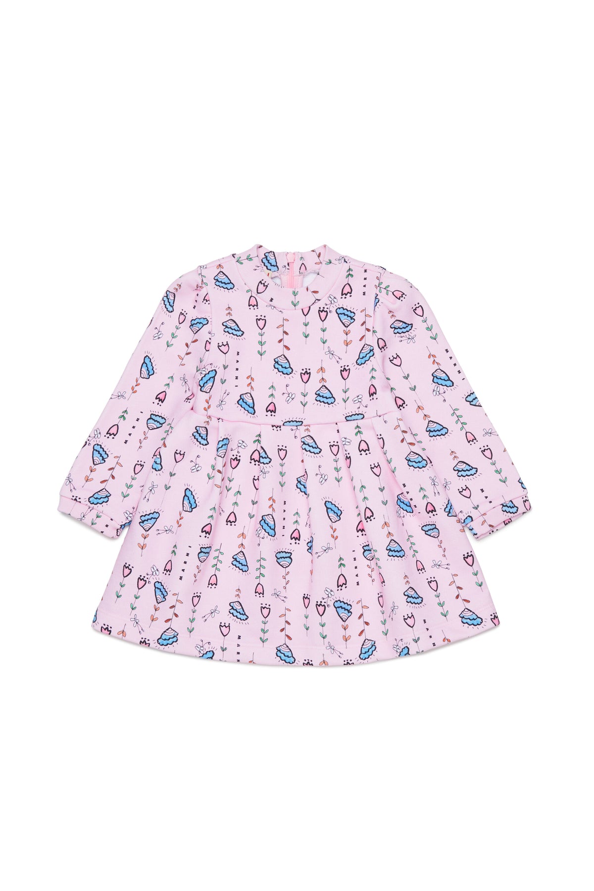 Vestido con logo y estampado floral