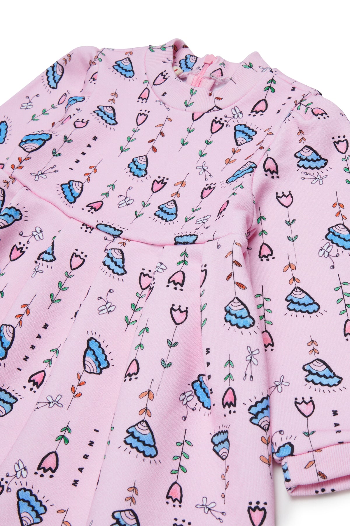 Robe avec logo et motif floral