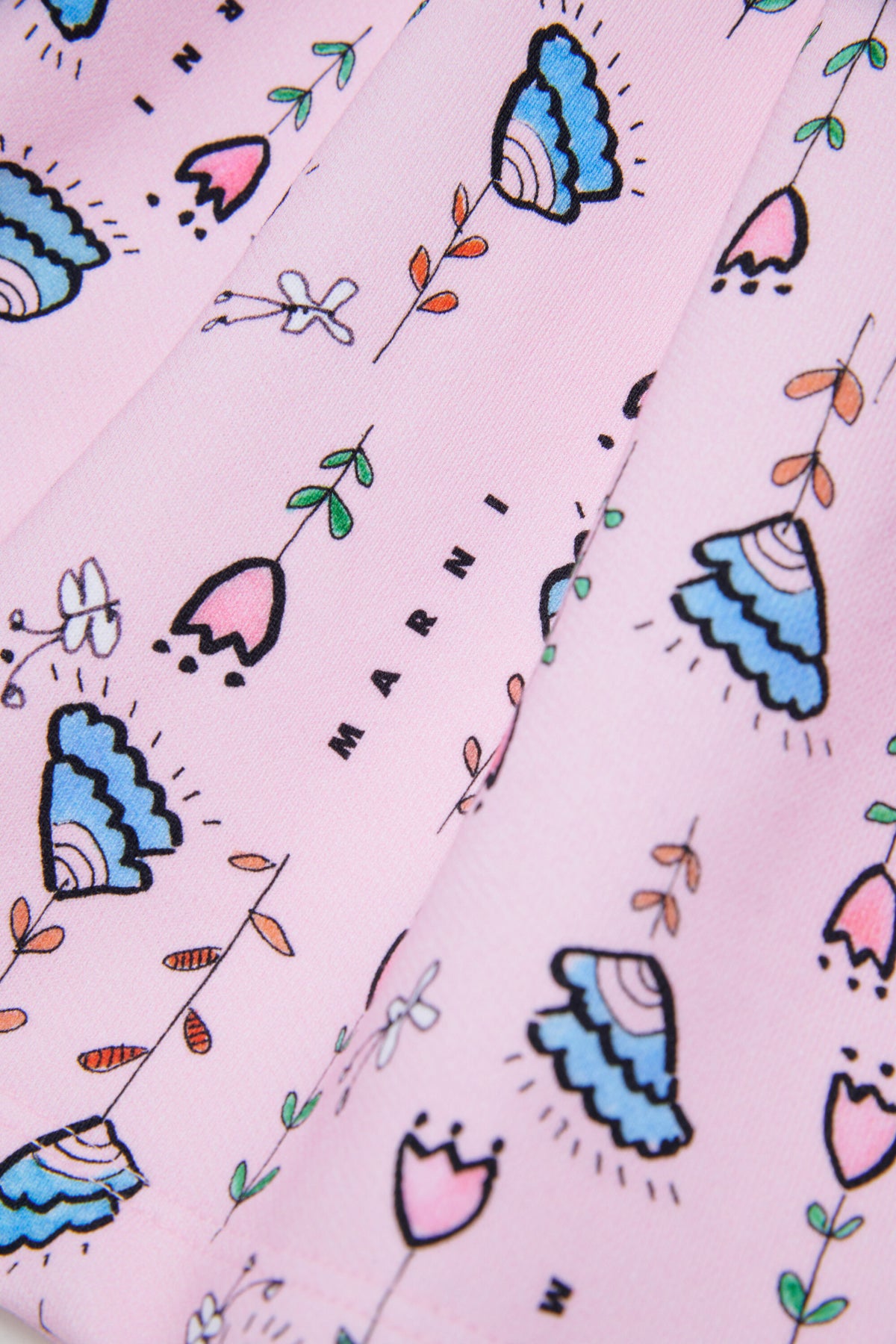 Vestido con logo y estampado floral