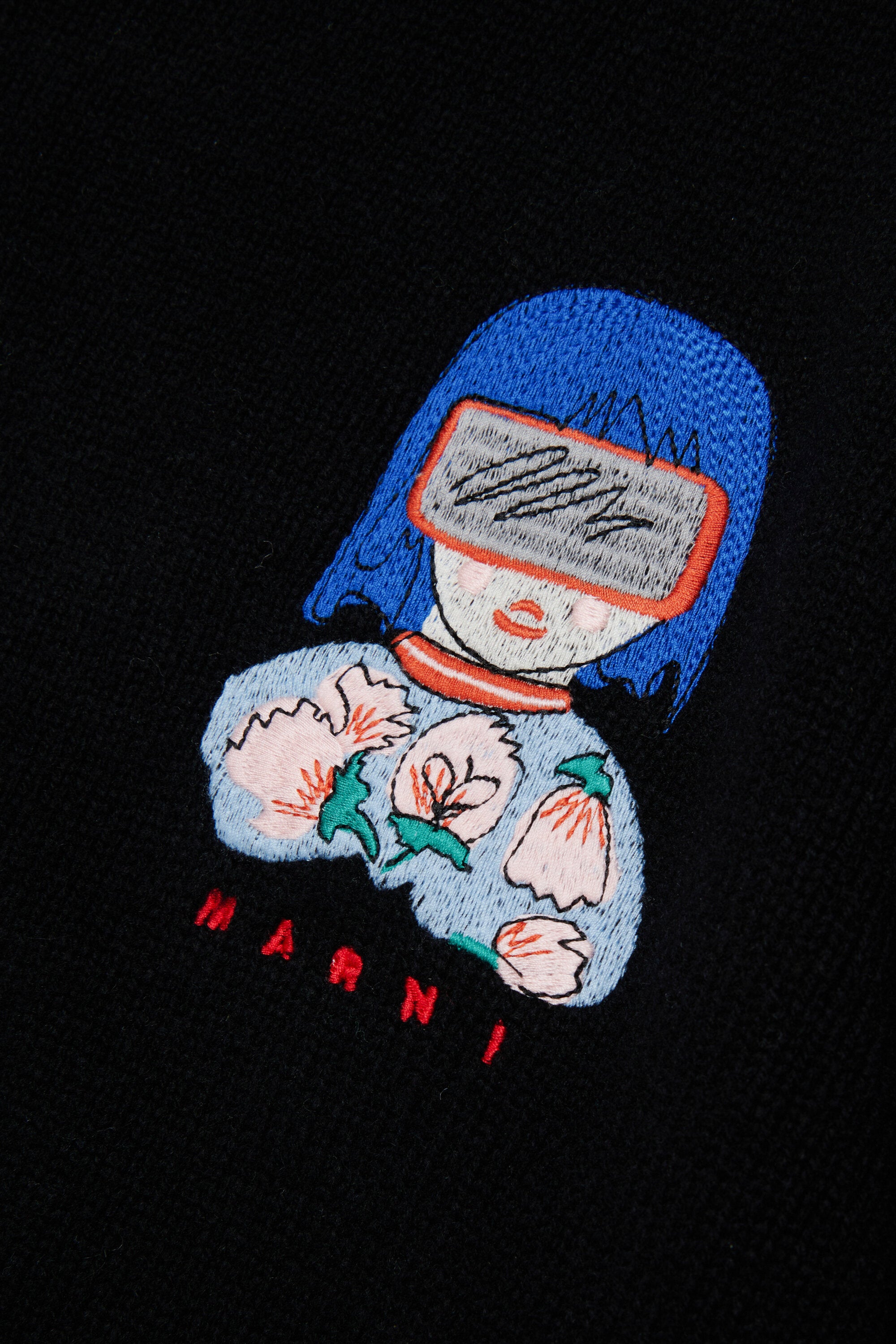 Crewneck pullover with logo