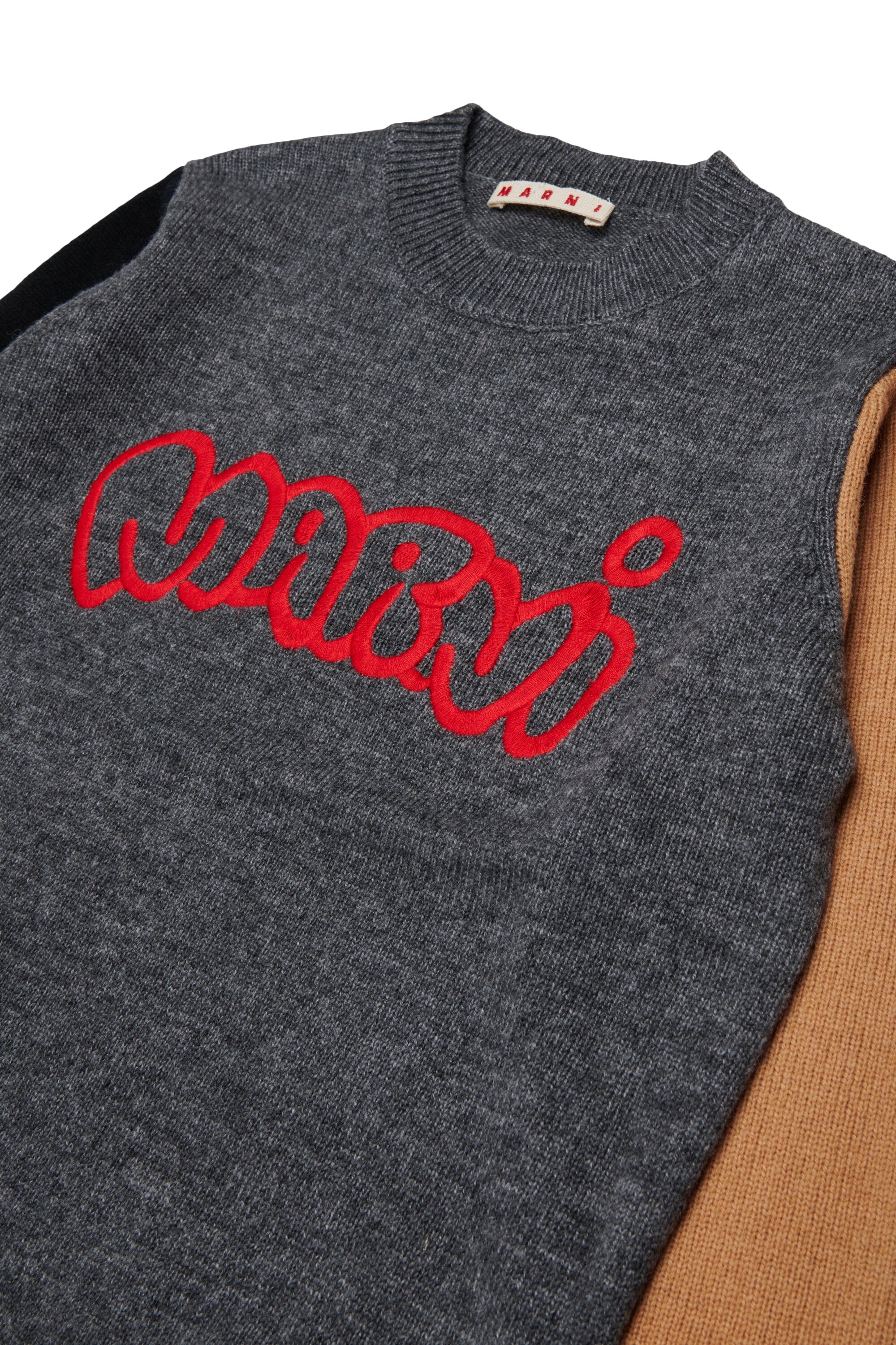 Pull col rond avec logo