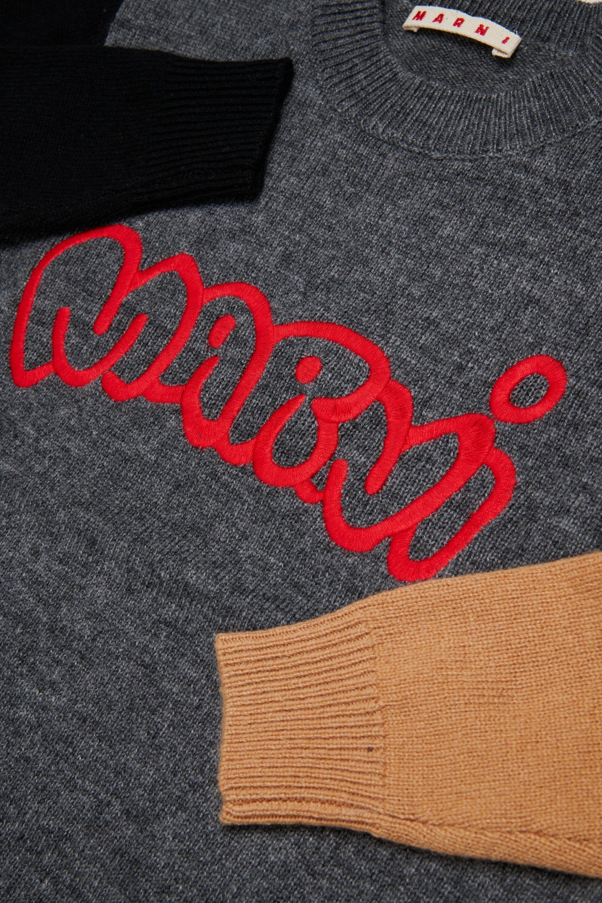 Pull col rond avec logo