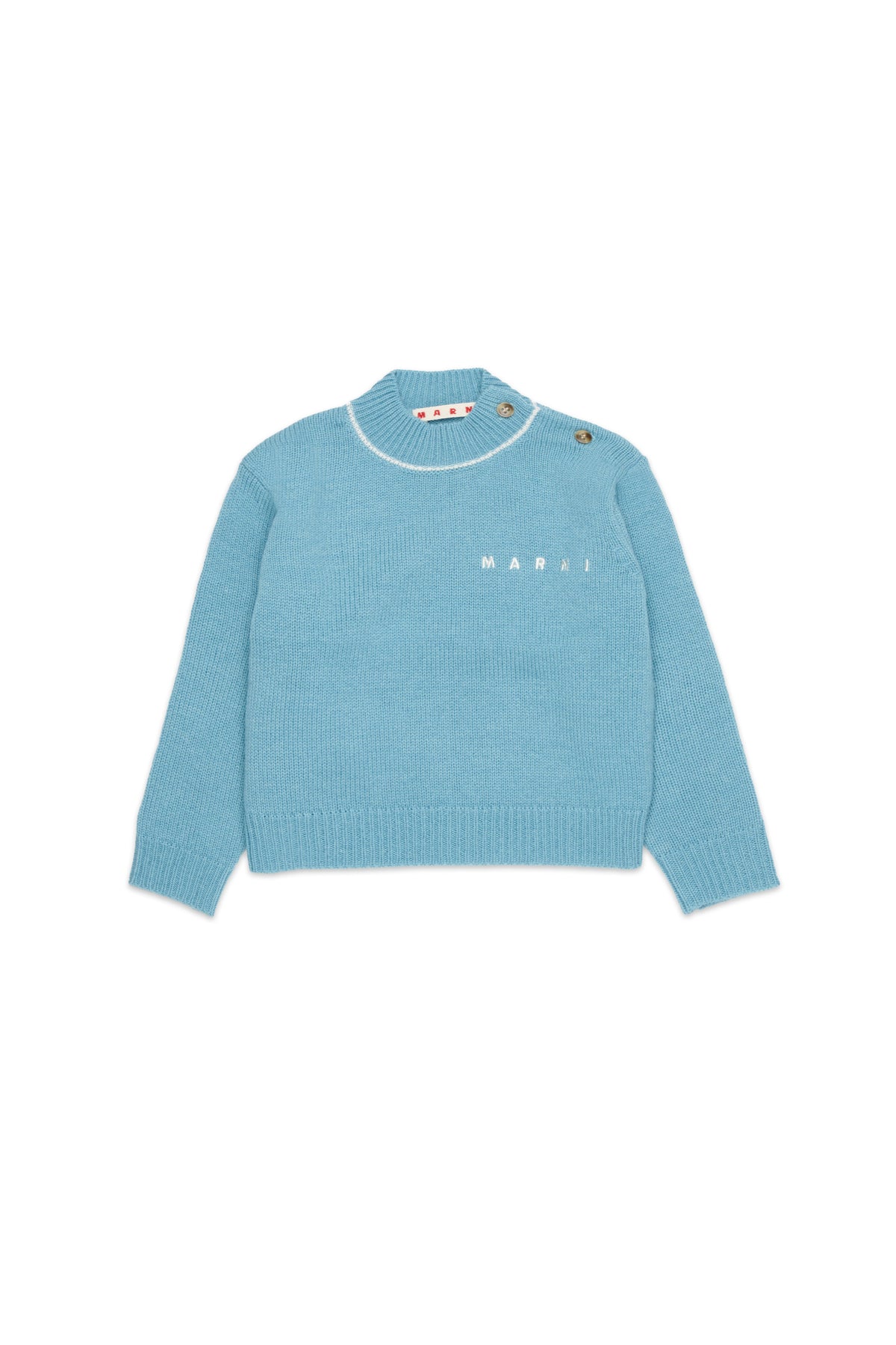 Pull en laine et cachemire à col rond