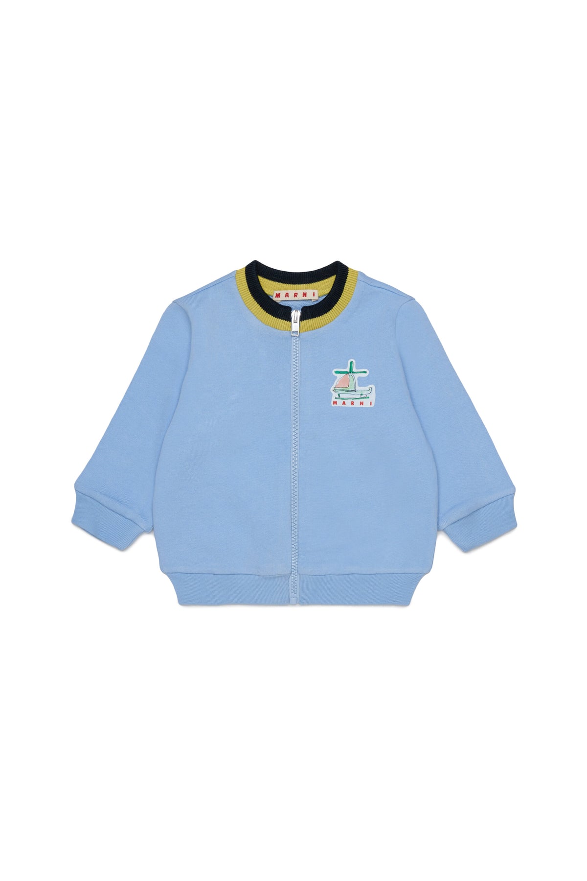 Zip-up sweatshirt with logo