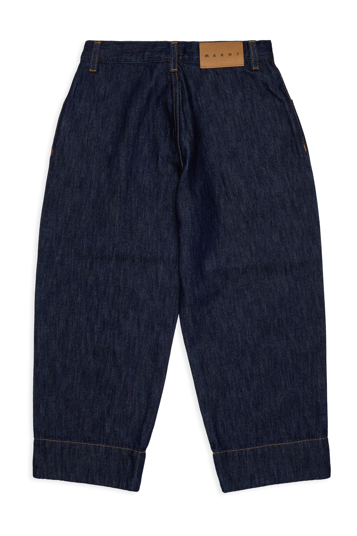 Jeans de corte relajado en denim oscuro