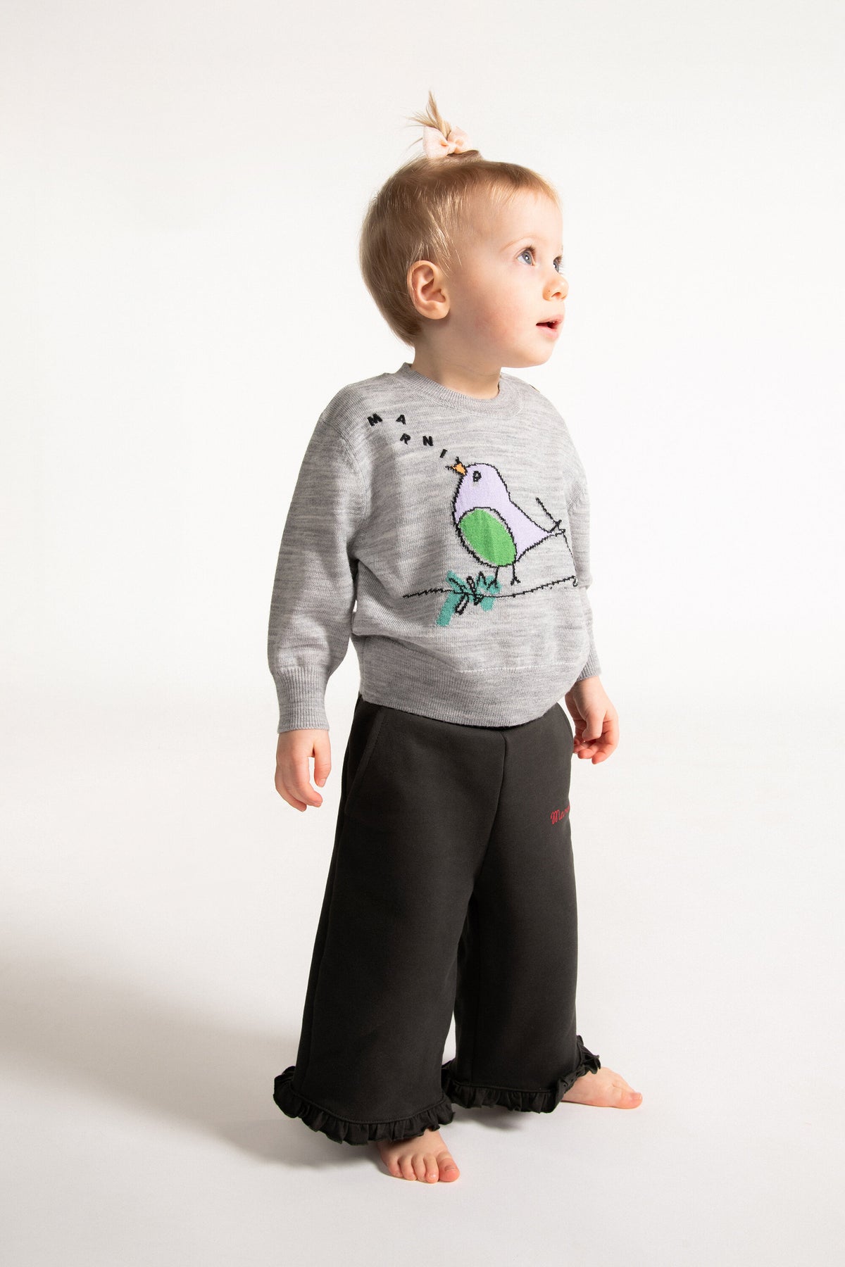 Pantalon en molleton avec volants