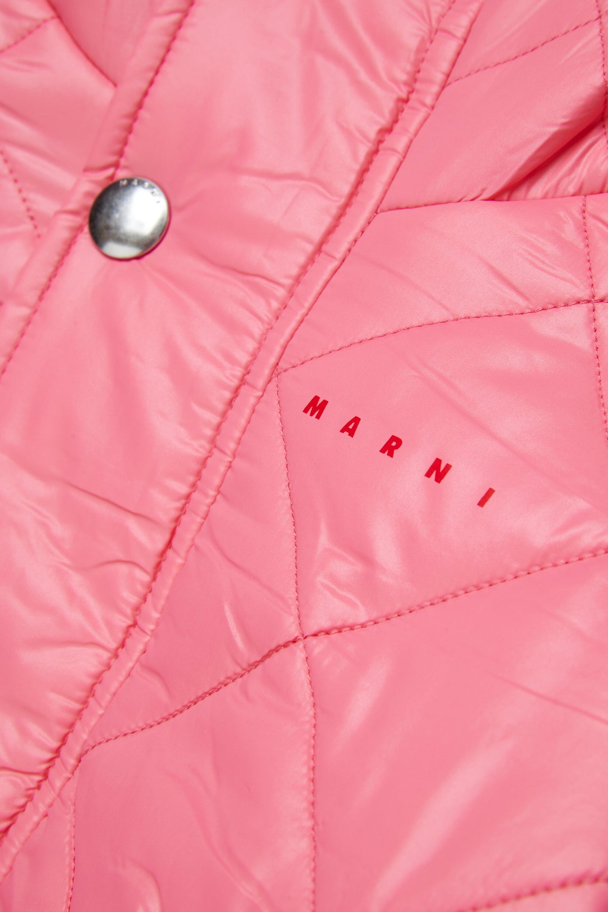 Chaqueta acolchada con logo estampado