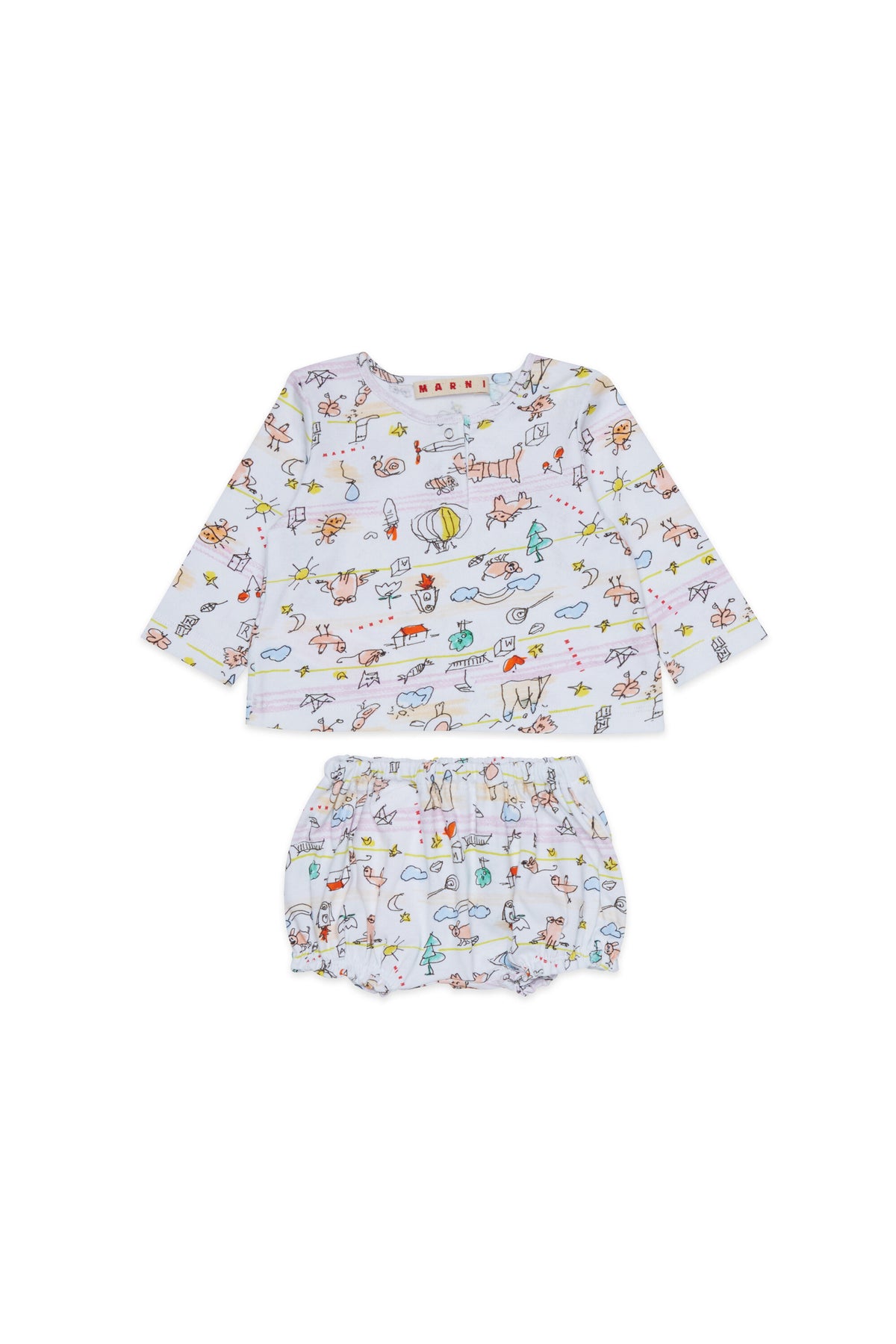 Combinaison bébé à motif allover