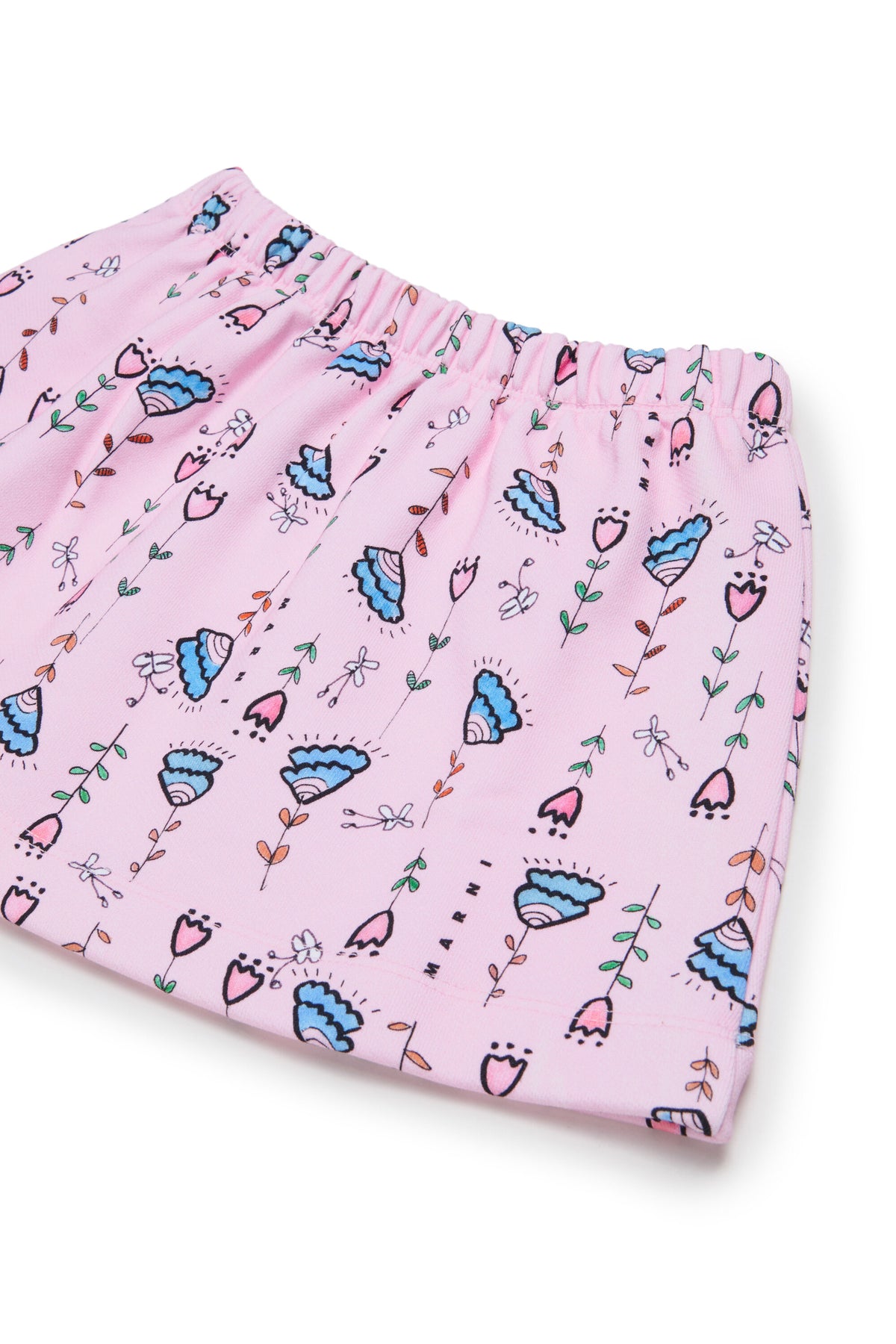 Patterned skirt with logo