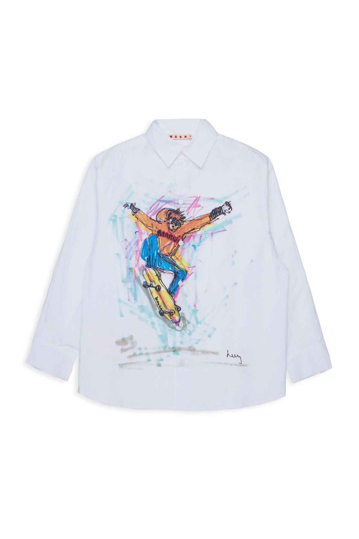 Chemise à manches longues avec motif skateur