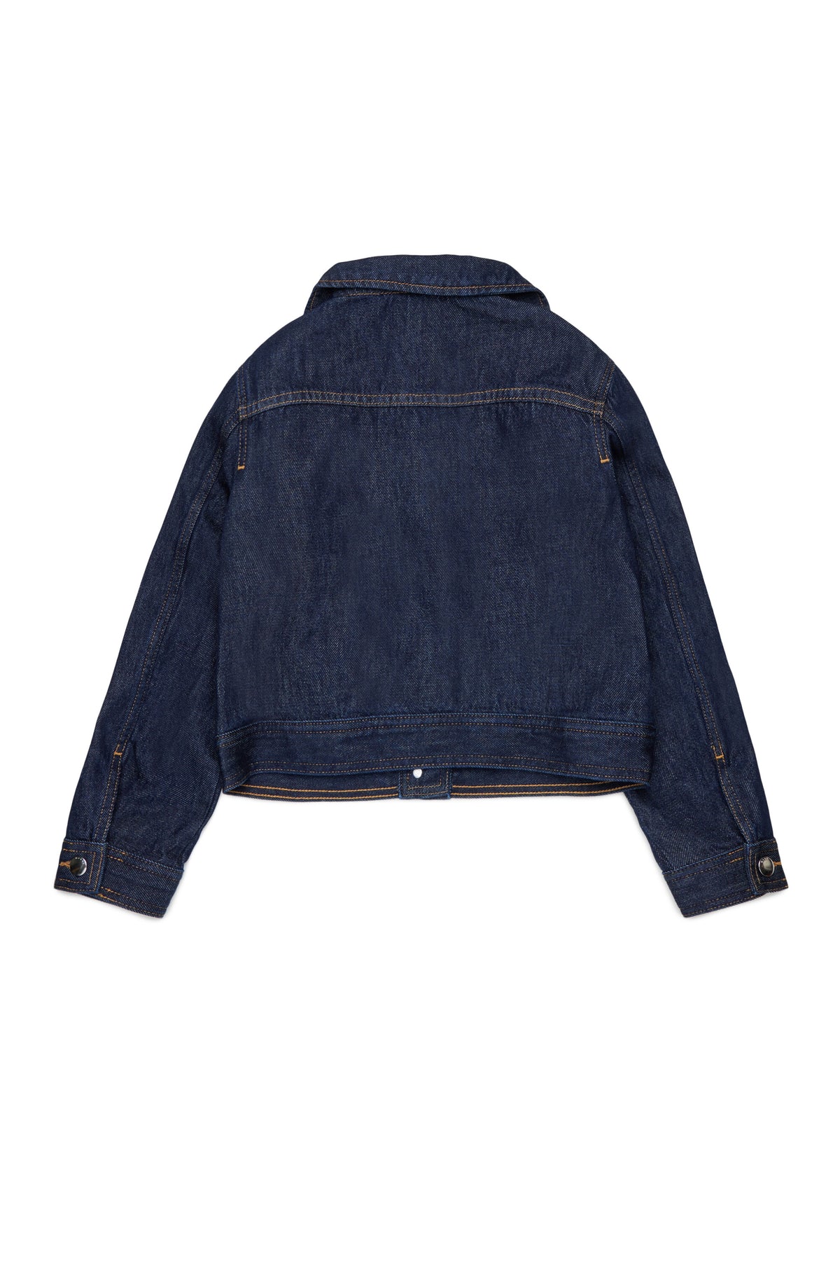 Veste en denim avec fleurs sur le col