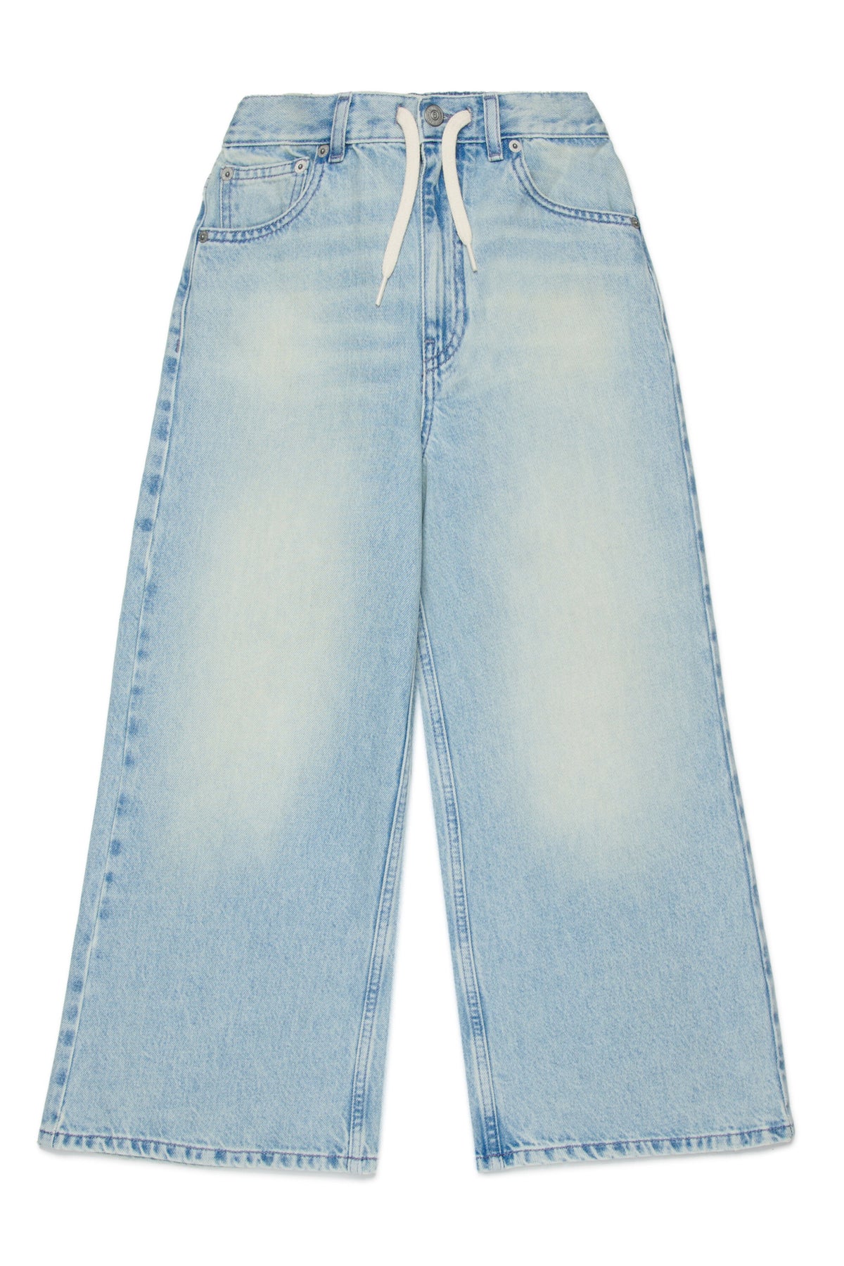 Light-wash flared jeans