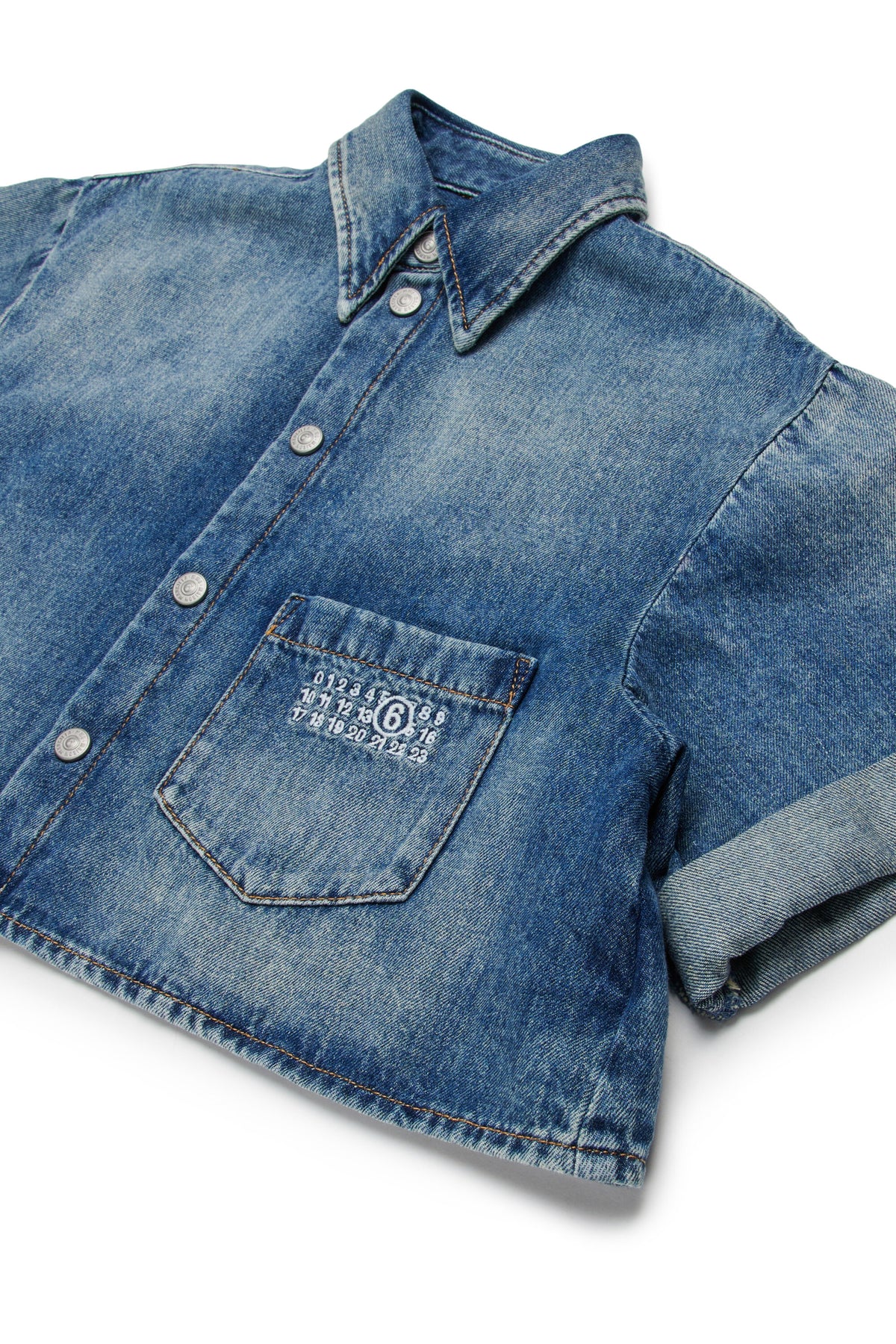 Chemise en denim avec logo