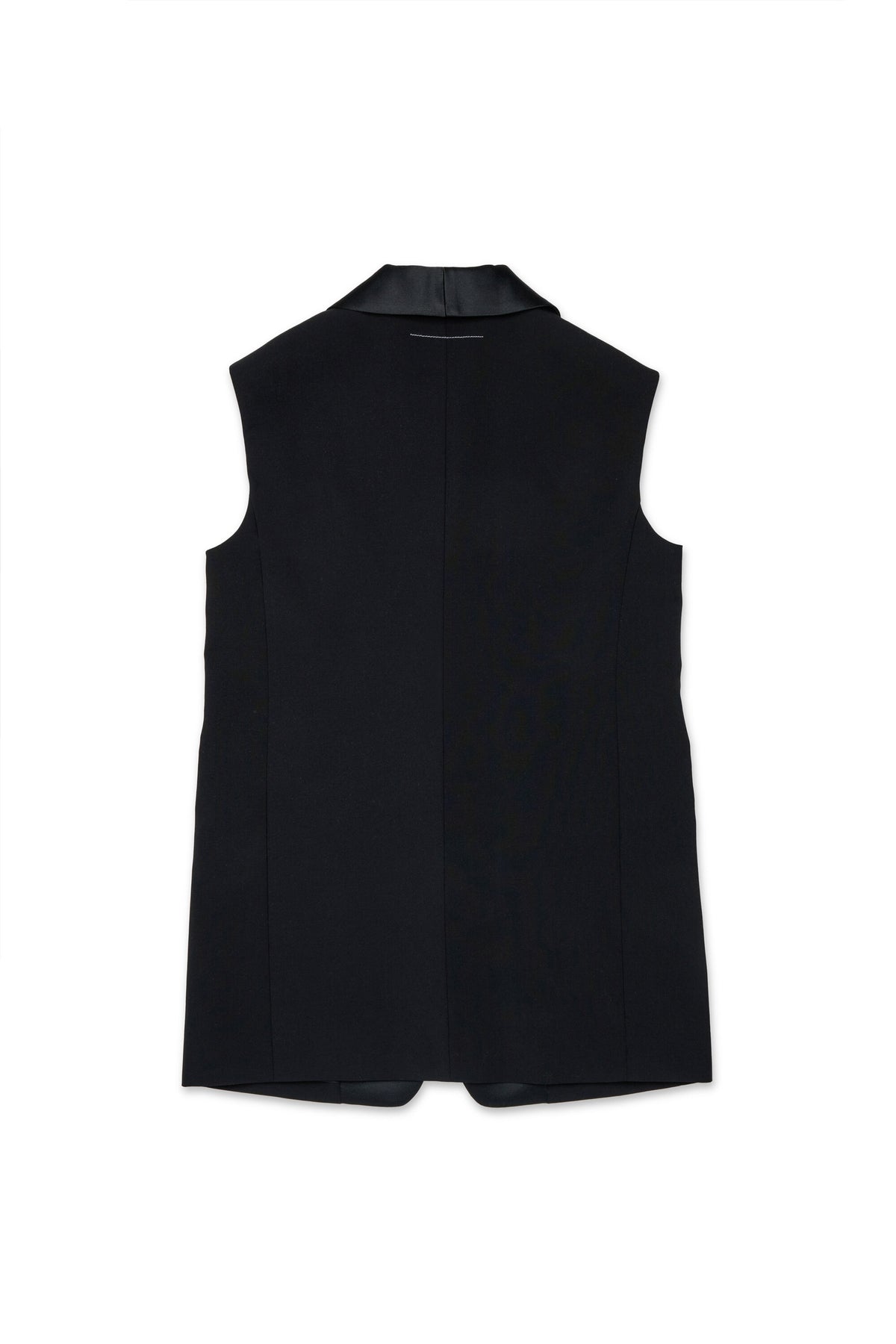 Sleeveless jacket with logo