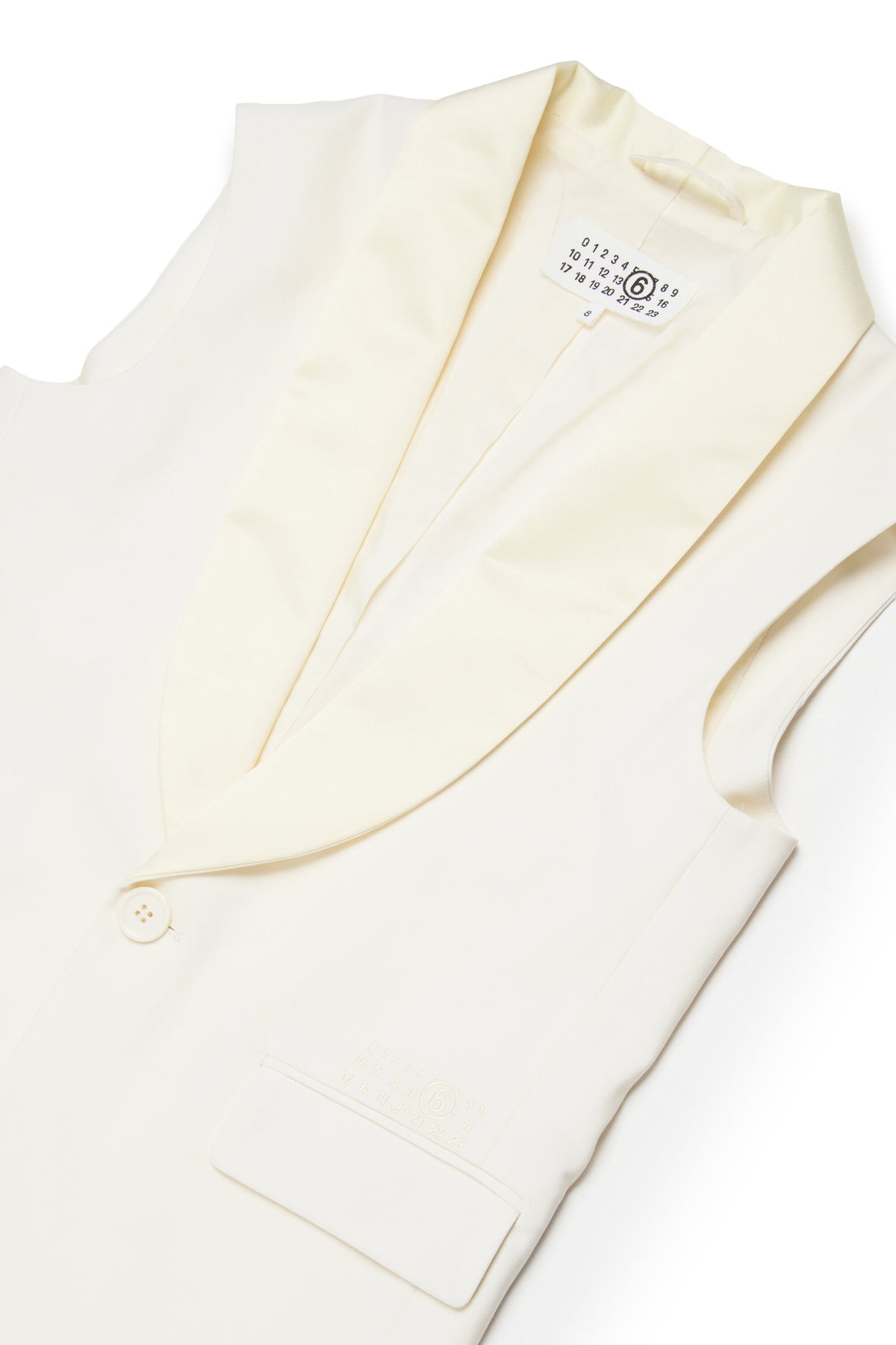 Sleeveless jacket with logo